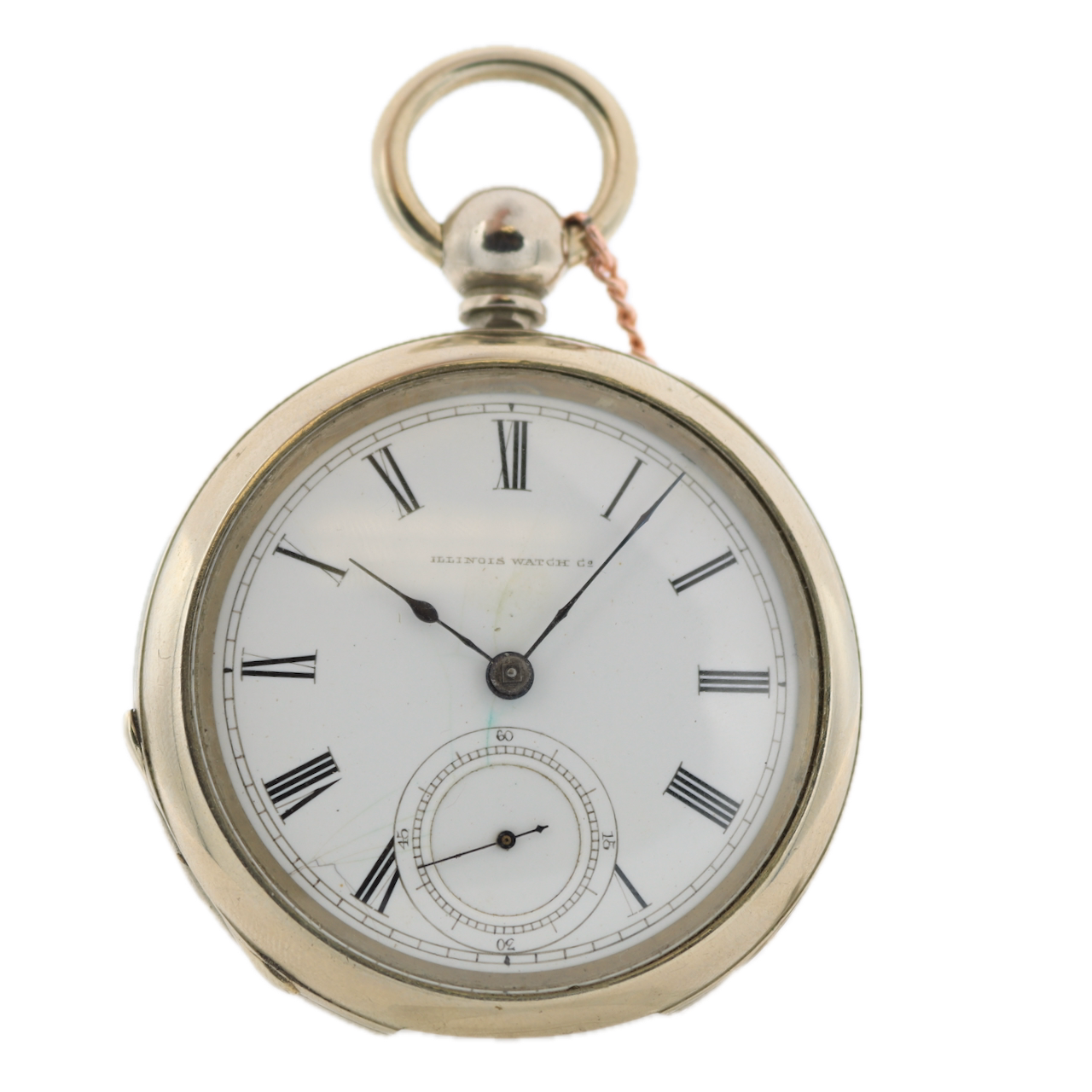 Antique 18s 1880 Illinois E 11 Jewel Key Wind Pocket Watch Columbia Nickel