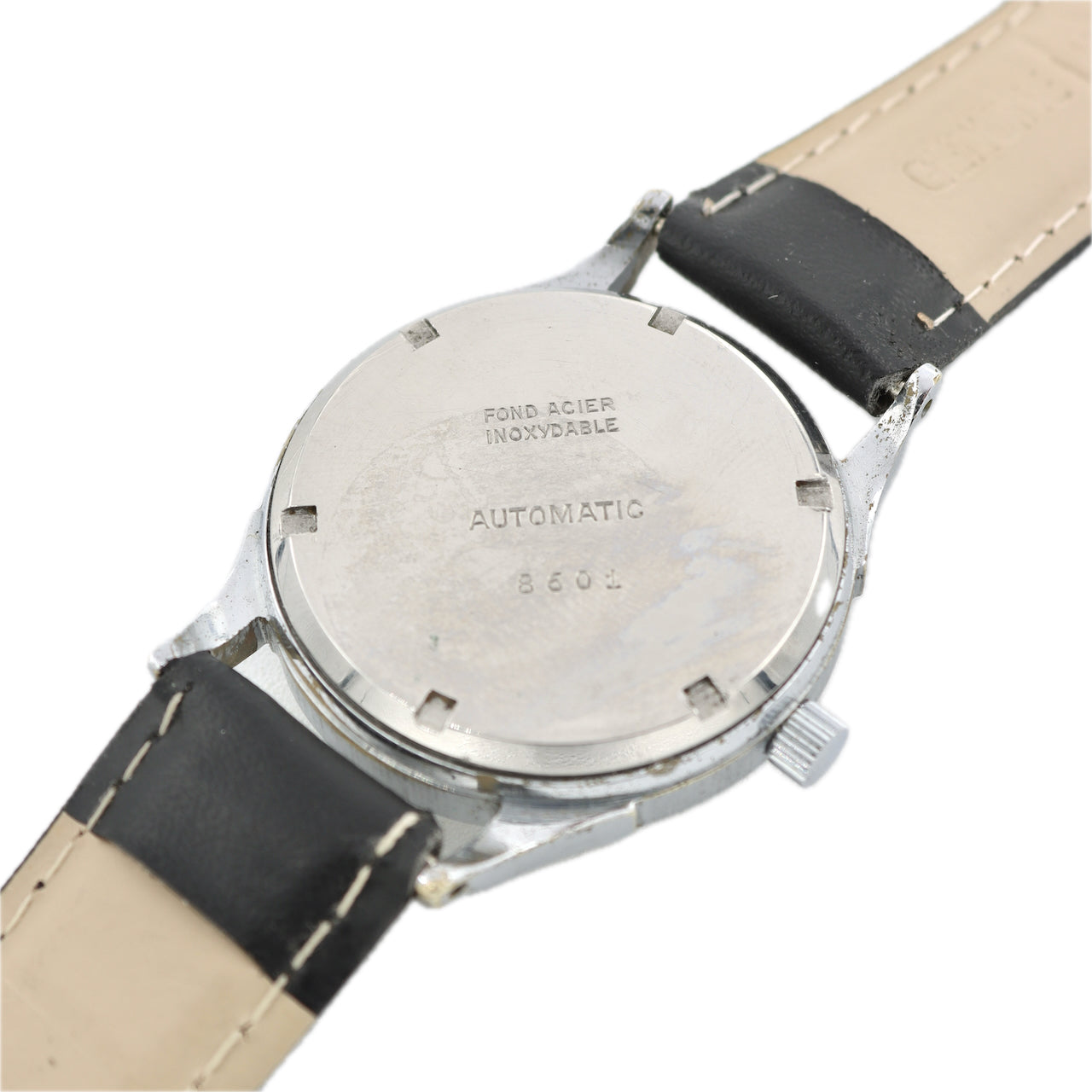 Vintage 32mm Helbros 8601 Men's Bumper Automatic Wristwatch Swiss Steel