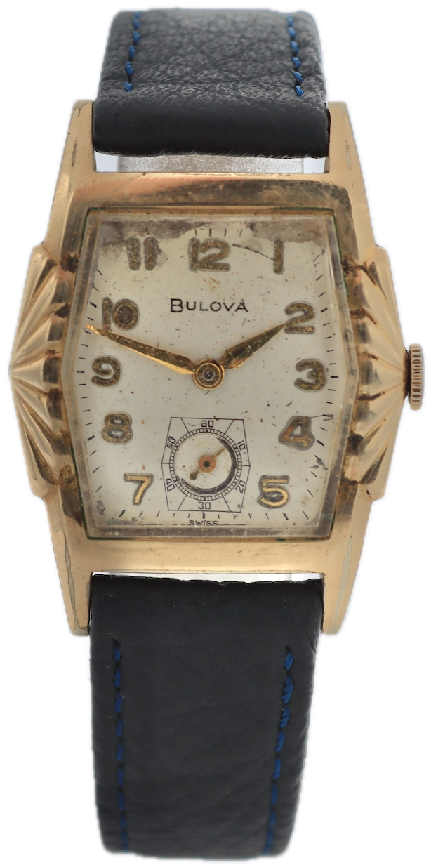 Vintage 1959 Bulova Senator Men's Mechanical Wristwatch 11 AF Steel & 10k RGP
