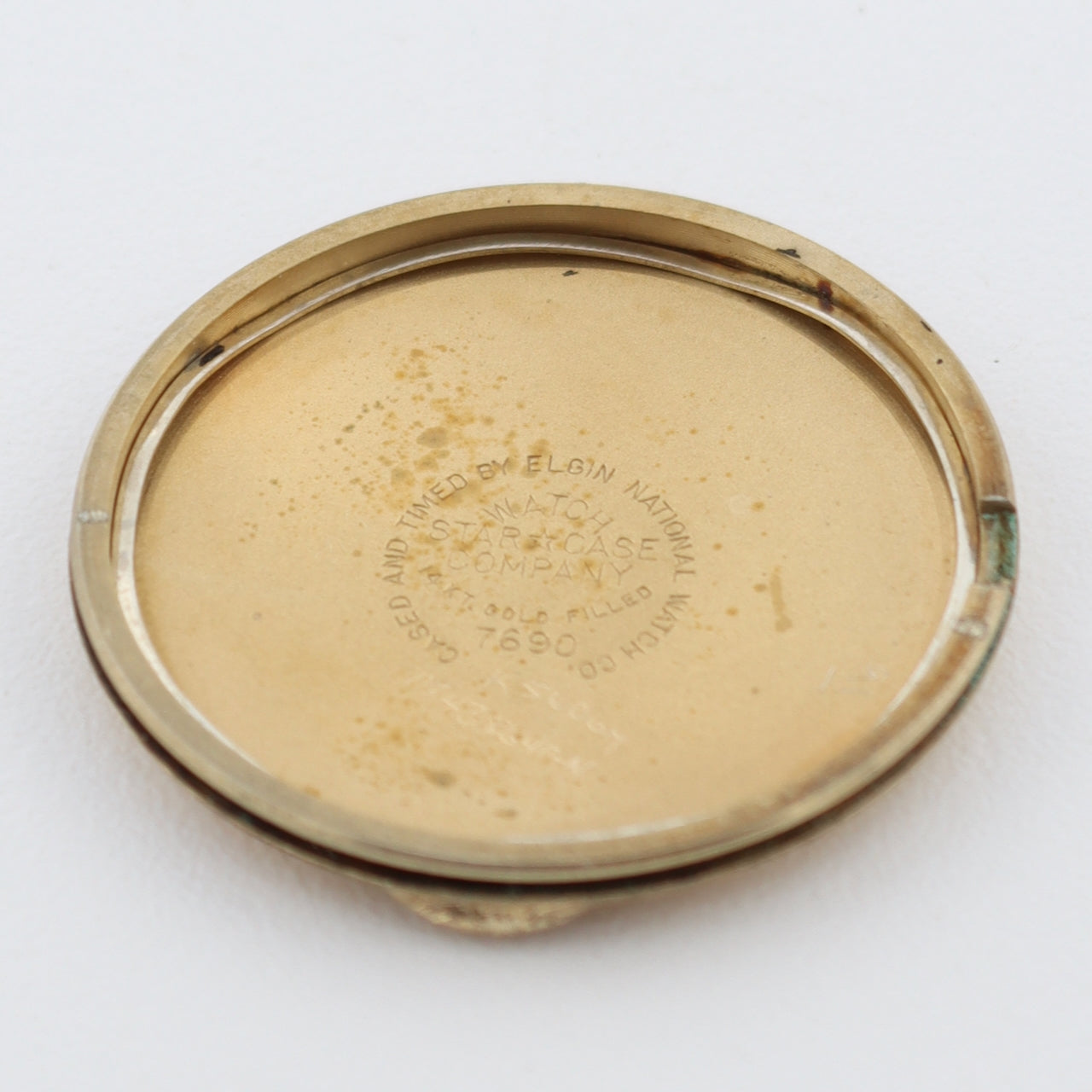 Vintage 30.5mm Lord Elgin 7690 Anthony 23j Men's Mechanical Wristwatch 14k GF