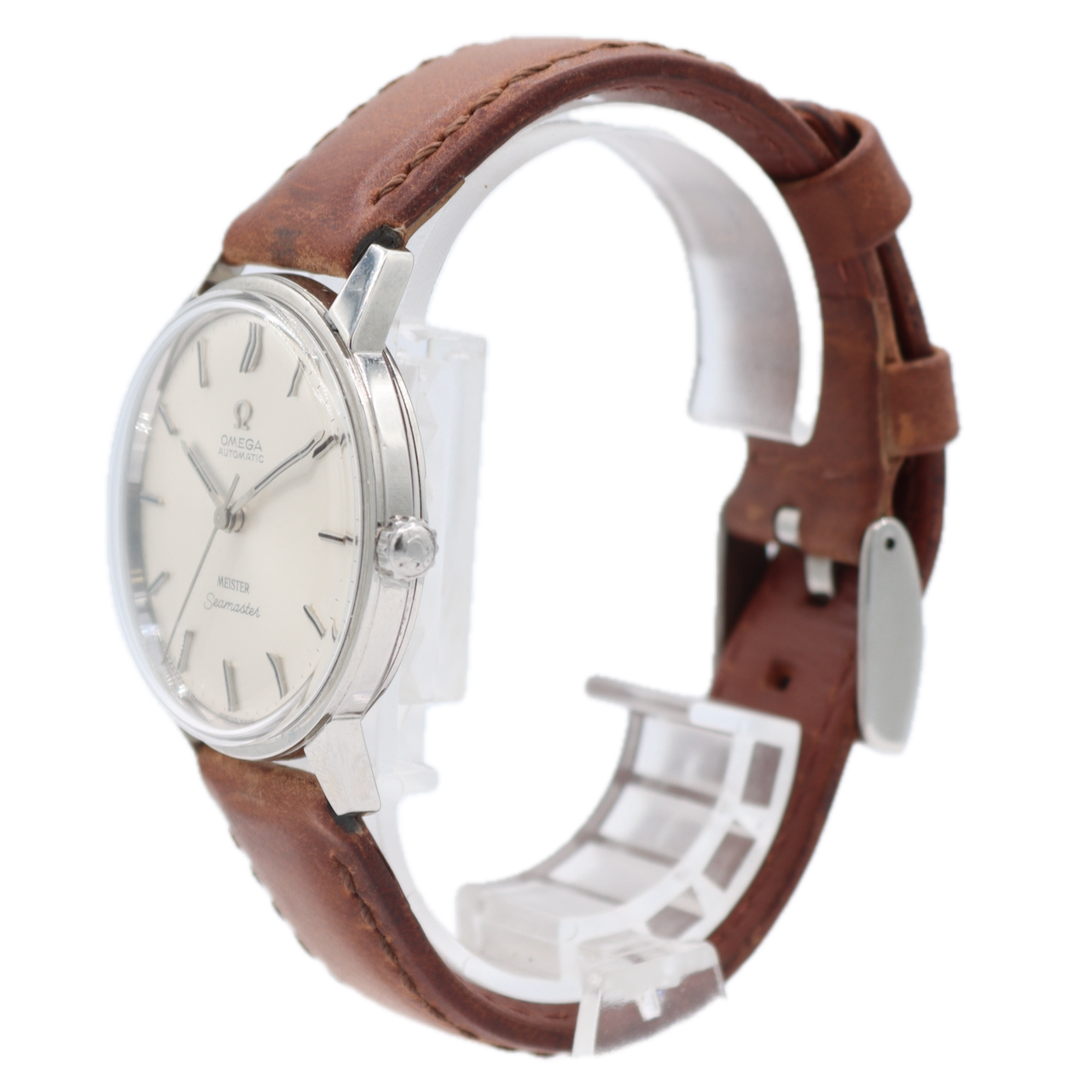 34.5mm 1965 Omega Meister 165.002 Seamaster Men's Automatic Wristwatch 552 Steel