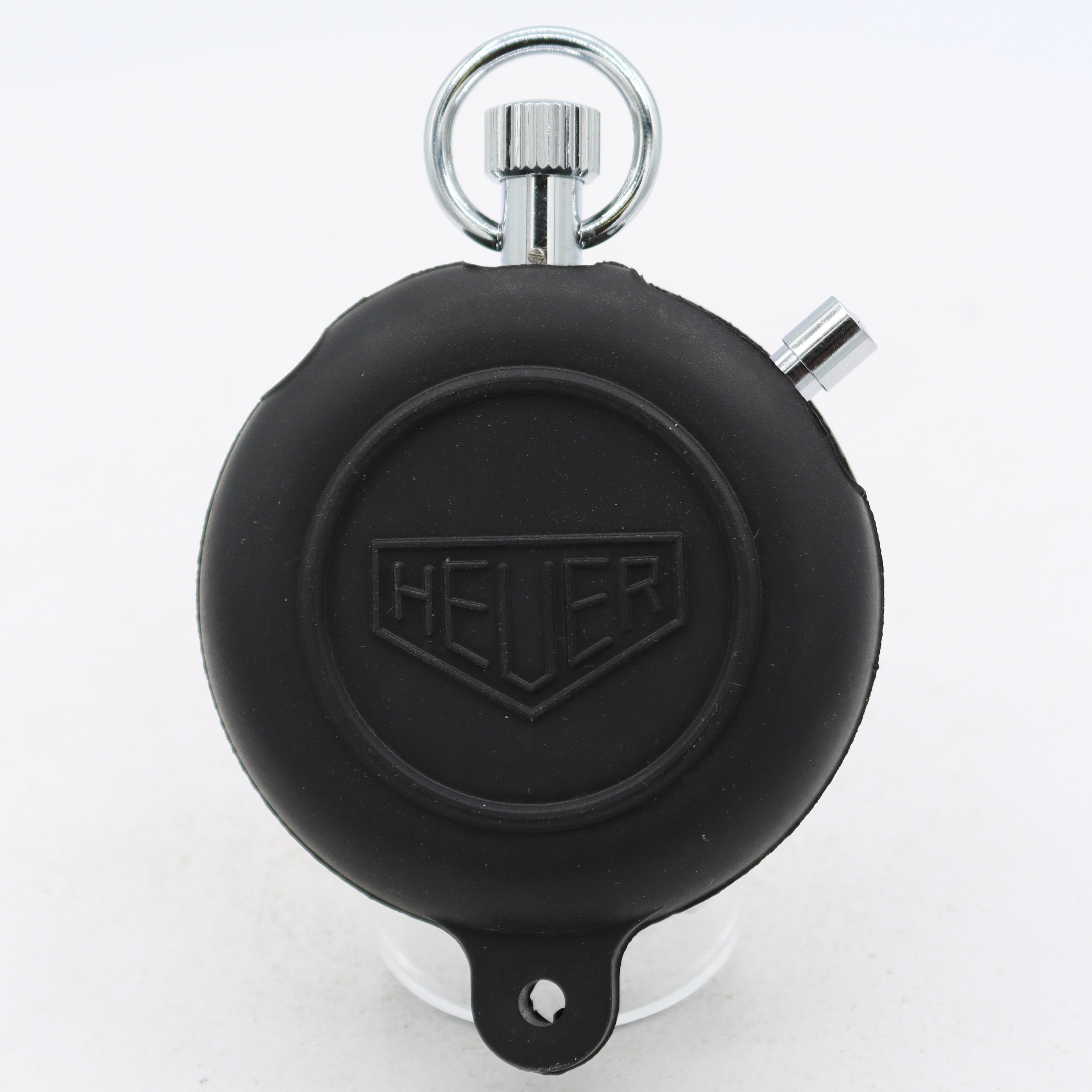 Vintage 58mm Heuer 652.301 Trackstar Mechanical Pocket Watch w Box Steel