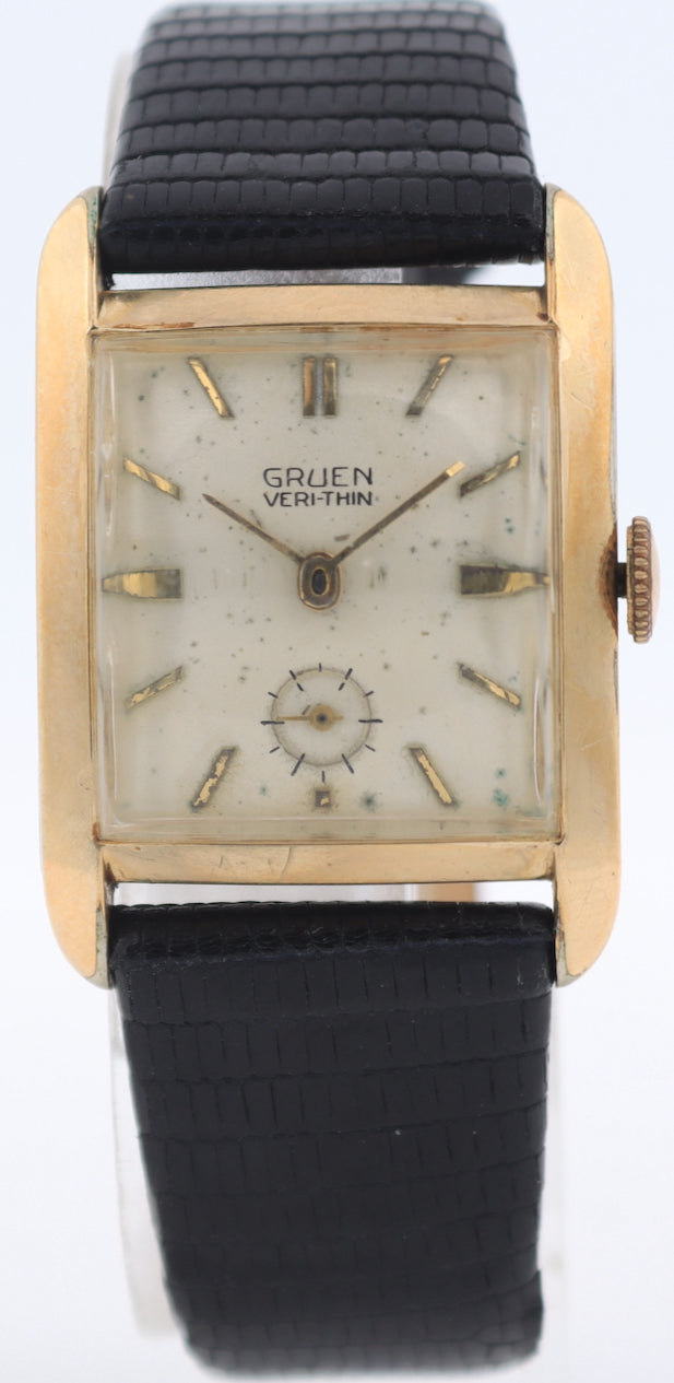 Vintage Gruen 435/891 Veri-thin Men's Mechanical Wristwatch 435 Steel & 10k GF