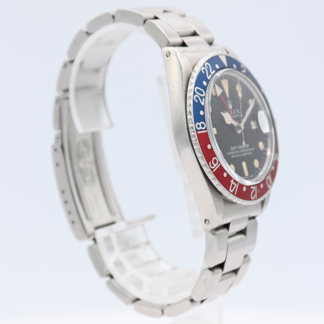 40mm 1979 Rolex 1675 GMT Master Pepsi Men's Automatic Wristwatch Swiss Steel