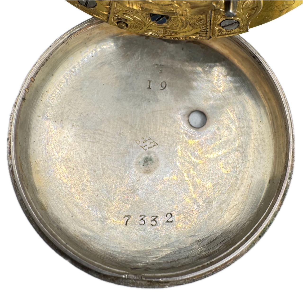 Antique Rose & Son Pair Case Key Wind Fusee Pocket Watch Sterling Silver
