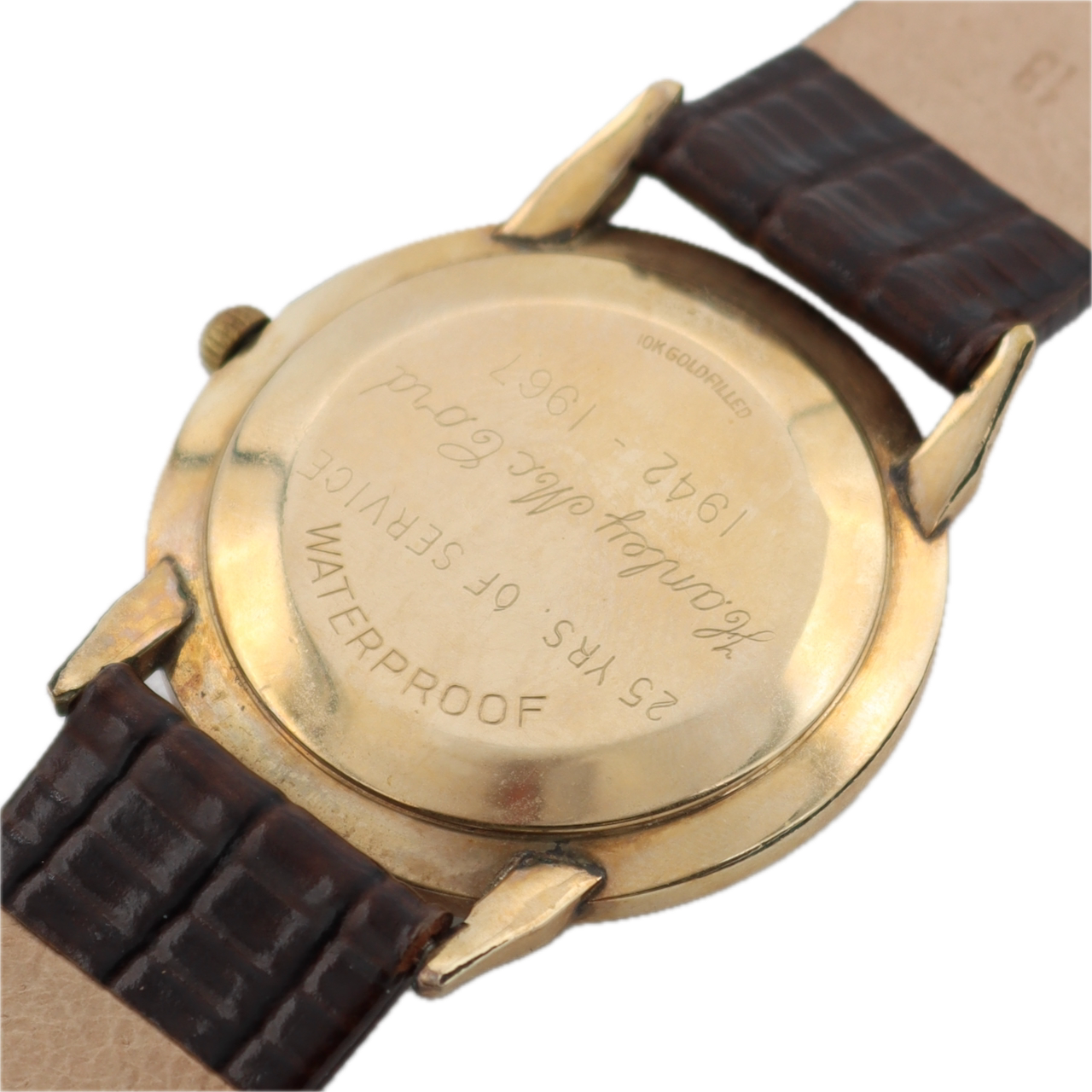 Vintage Lord Elgin 2808 Universal 25J Men's Automatic Wristwatch Swiss 10k GF