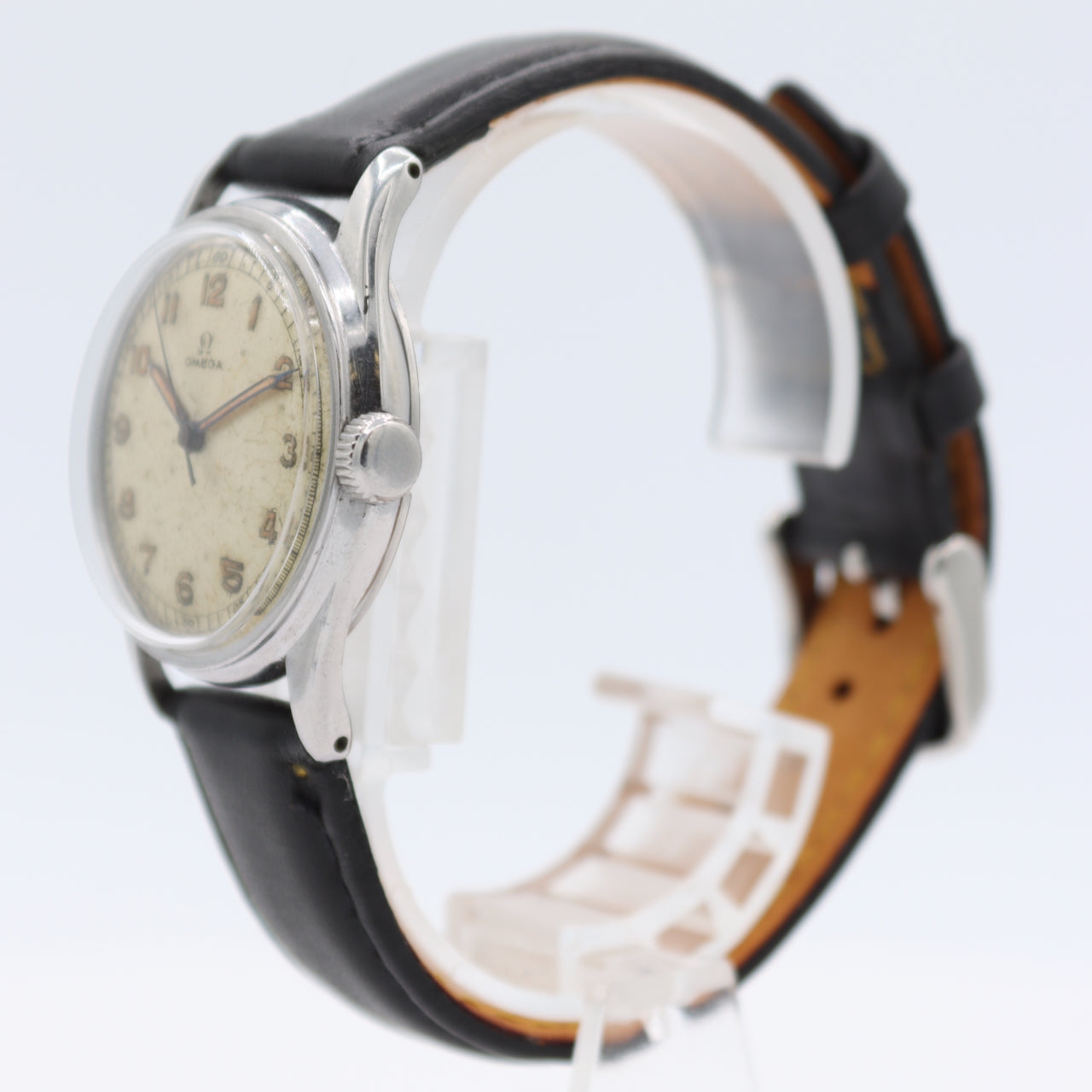 Vintage 1942 Omega 2328 Military WW2 Era Men's Mechanical Wristwatch Steel