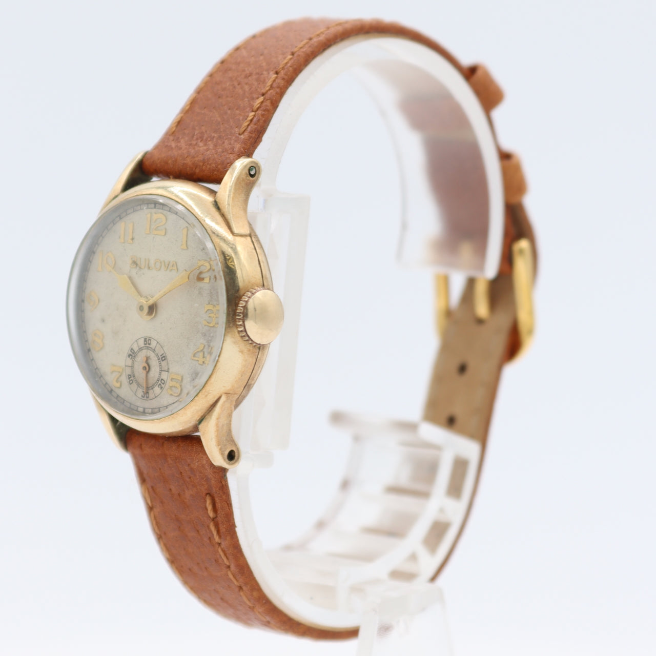 Vintage 1936 Bulova Apollo 15 Jewel Men's Mechanical Wristwatch USA 10k RGP