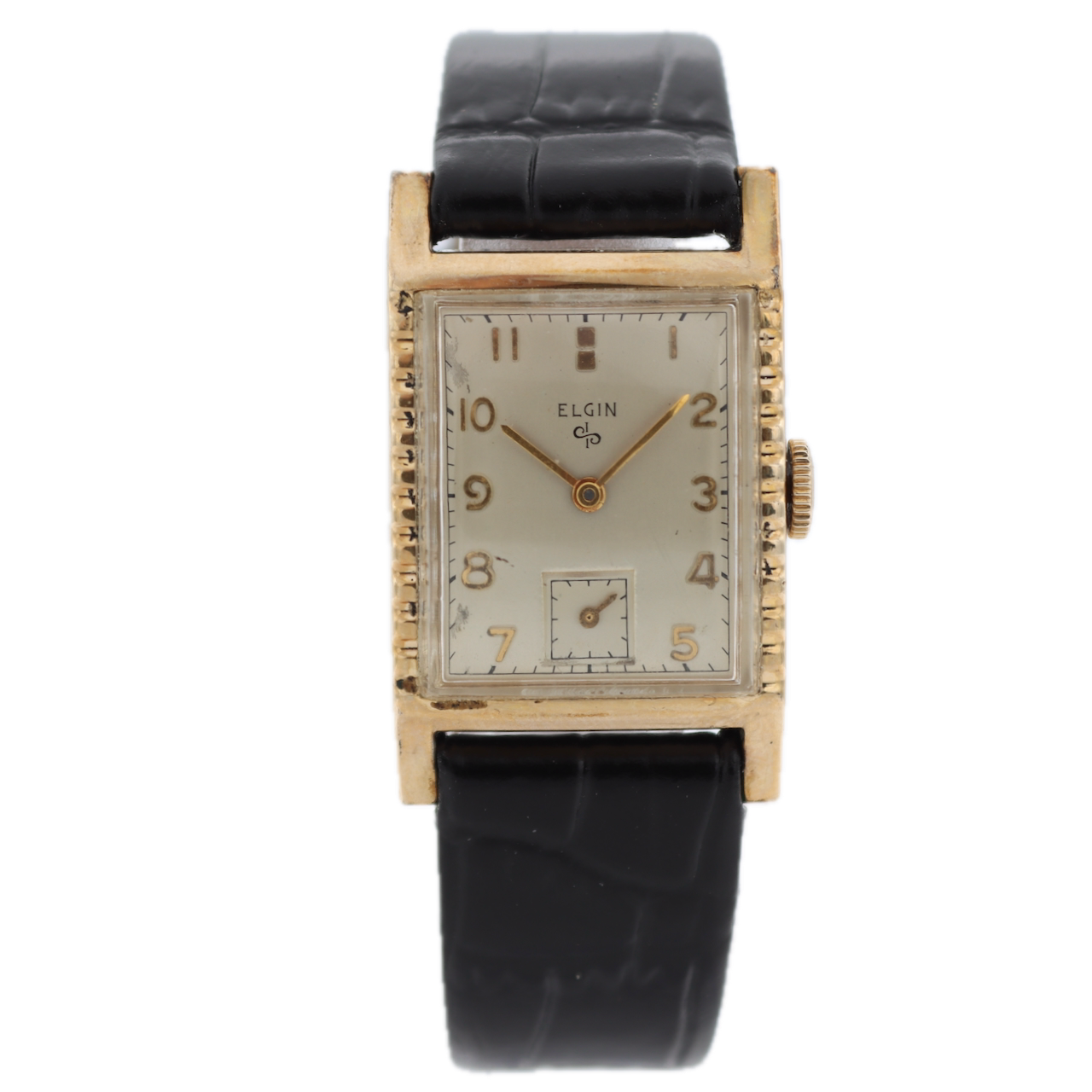 Vintage 23mm Elgin 6518 17 Jewel Men's Mechanical Wristwatch 673 USA 10k RGP