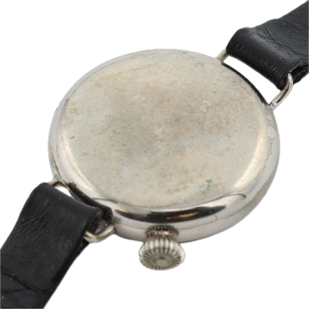 Antique 1918 Elgin WW1 Military Offset Crown Men's Mechanical Wristwatch 417