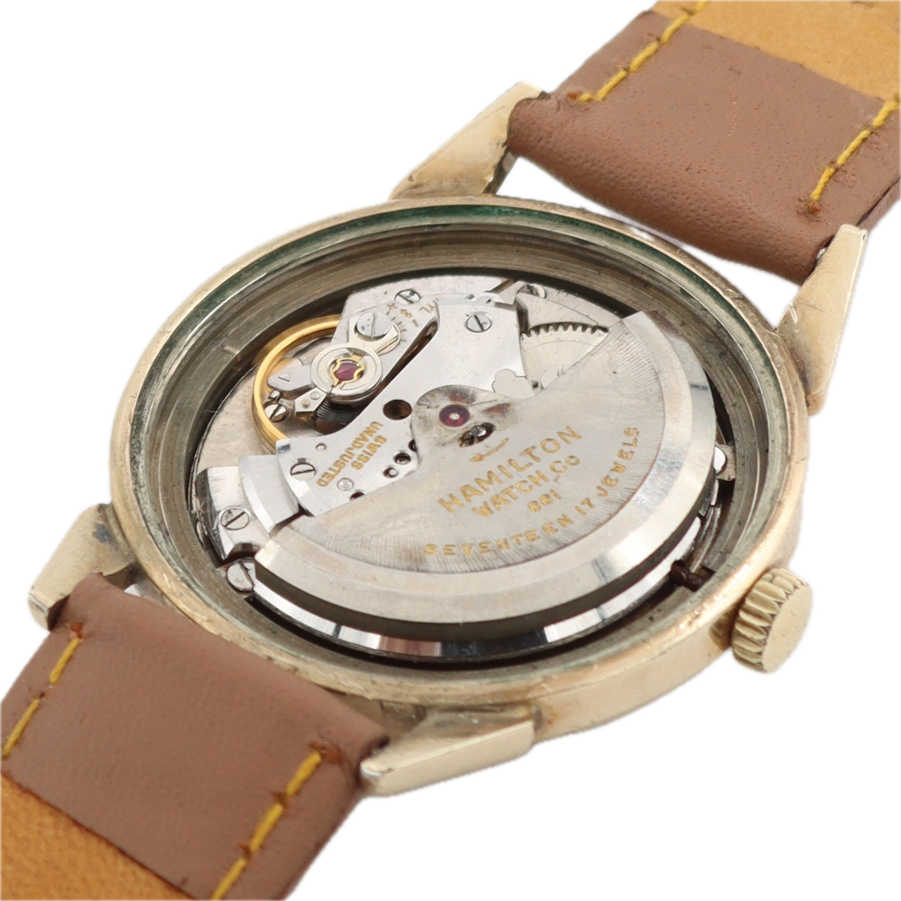 Vintage 34mm Hamilton Automatic K-451 Men's Automatic Wristwatch Steel & 10k GF