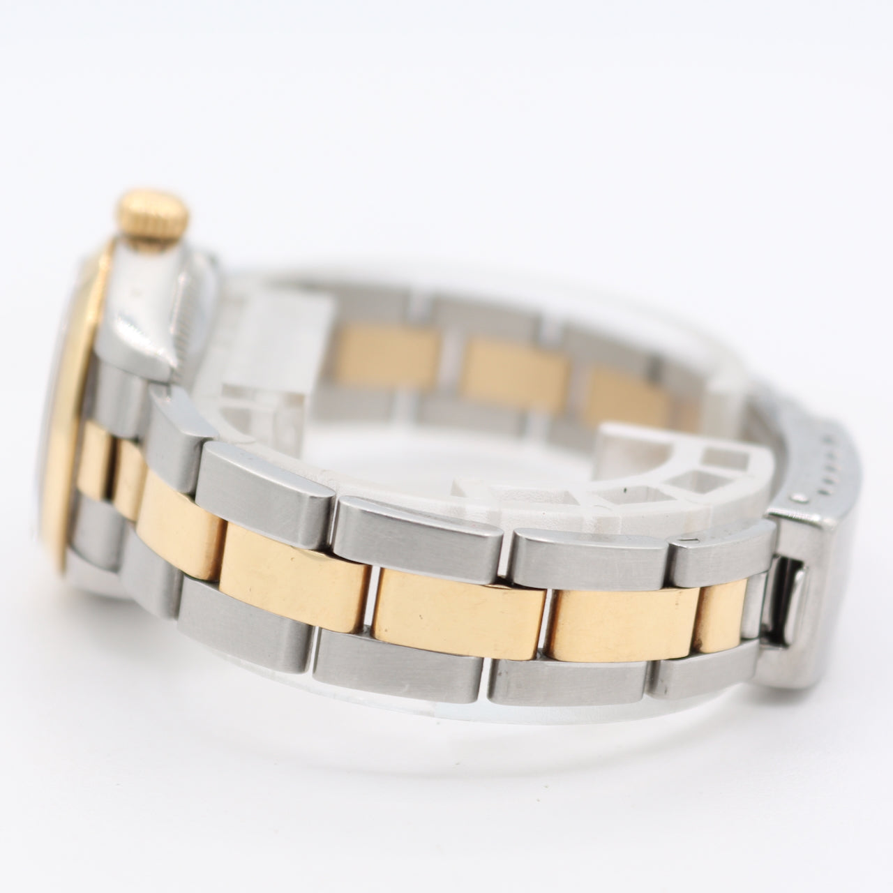 Vintage 1996 Rolex 67183 Oyster Perpetual Ladies Automatic Wristwatch Grey Dial