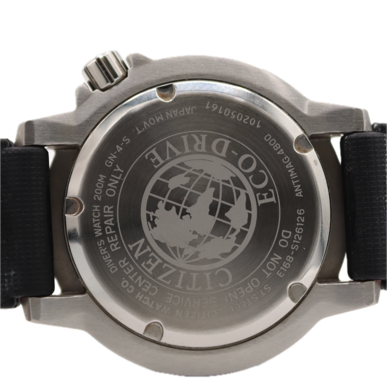 44mm Citizen E168-S126126 Promaster Men's Quartz Wristwatch EcoDrive E168 Japan