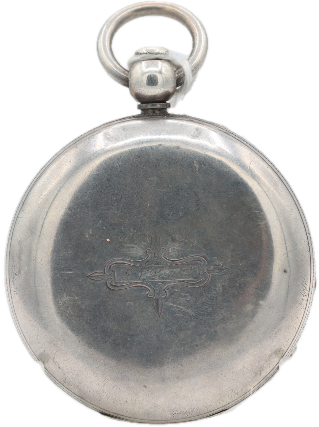 Antique 18s 1871 Elgin Hunter Pocket Watch Chas Fargo w/Key Coin Silver