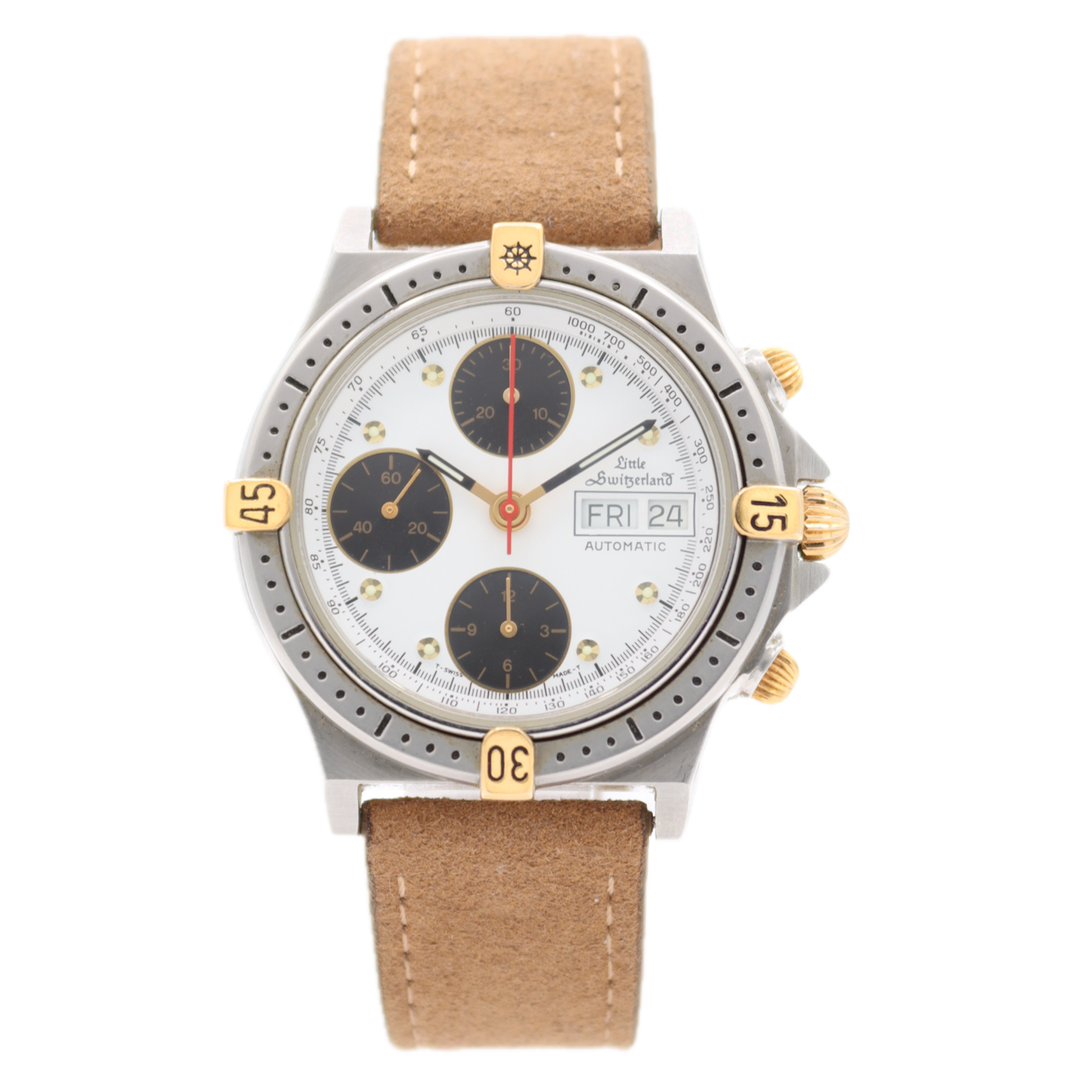 Vintage Little Switzerland Scaphandrier Chronograph 092.100