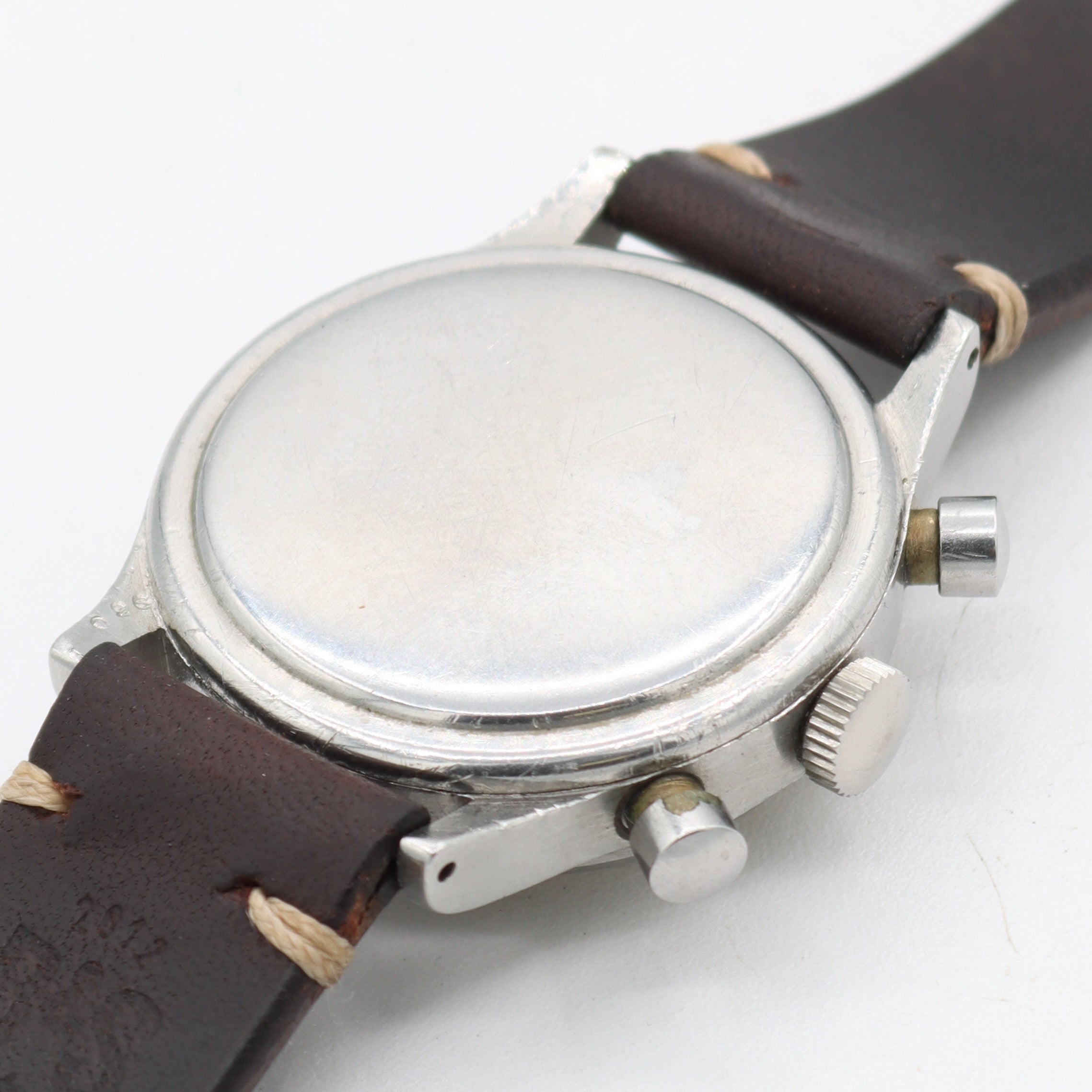 Vintage 38mm Gallet Chronograph Men's Mechanical Wristwatch Valjoux 71 Steel