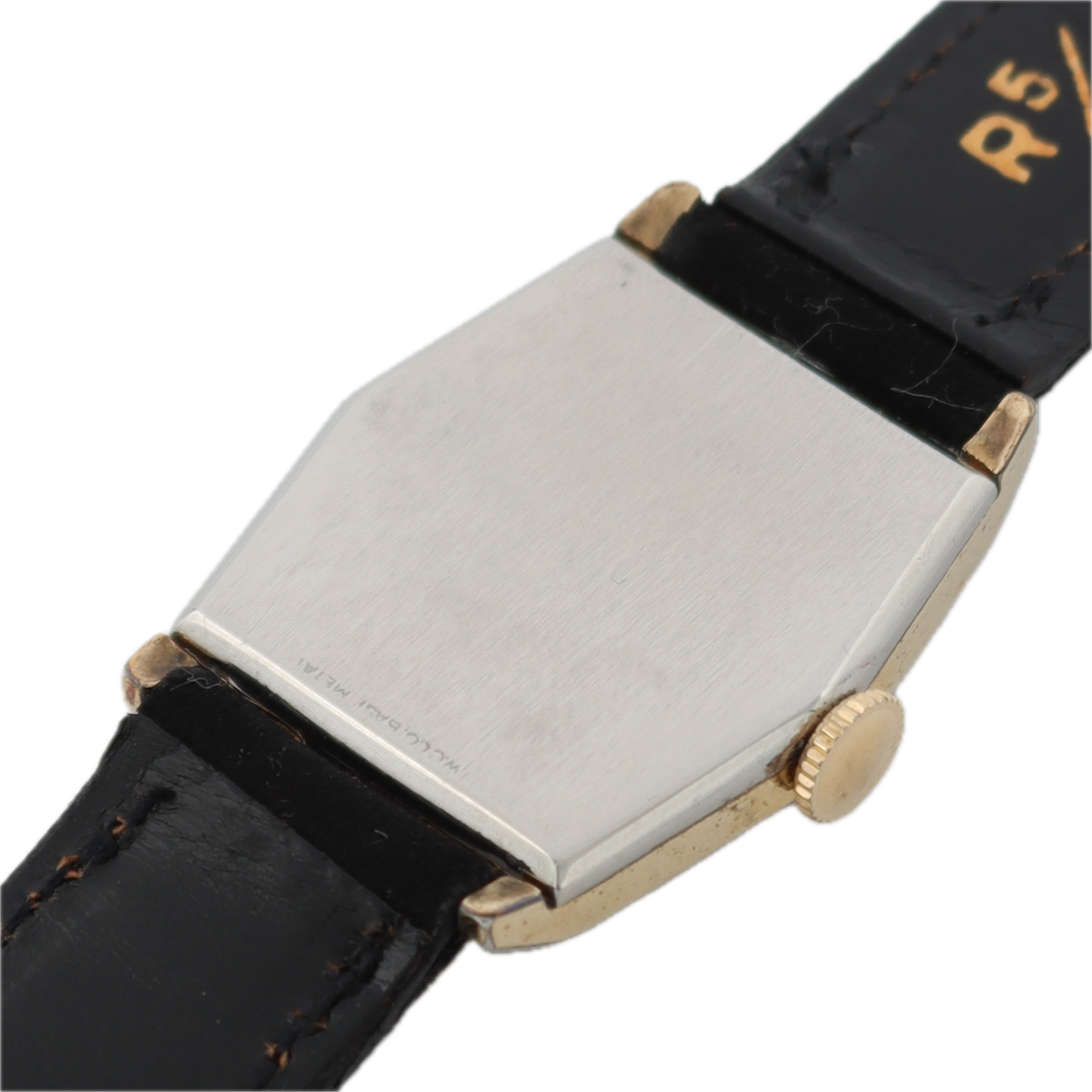 Vintage 1937 Elgin Hexagon 7 Jewel Men's Mechanical Wristwatch 526 USA Two Tone
