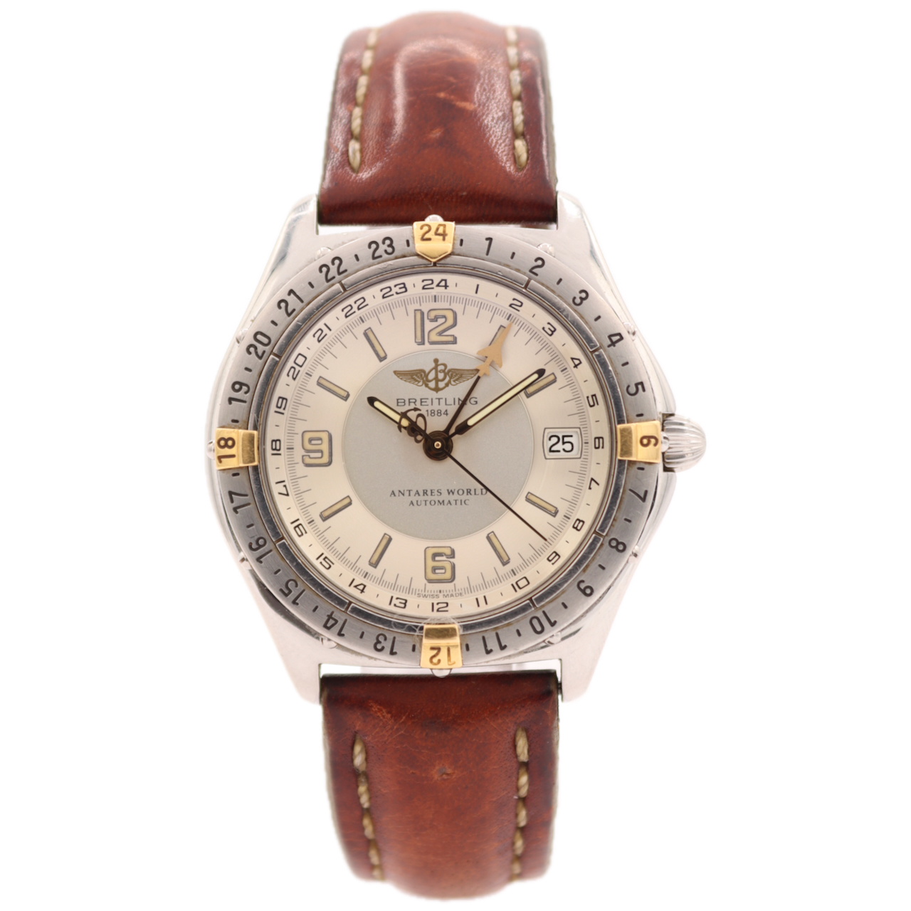Vintage Breitling Antares World GMT B32047.1