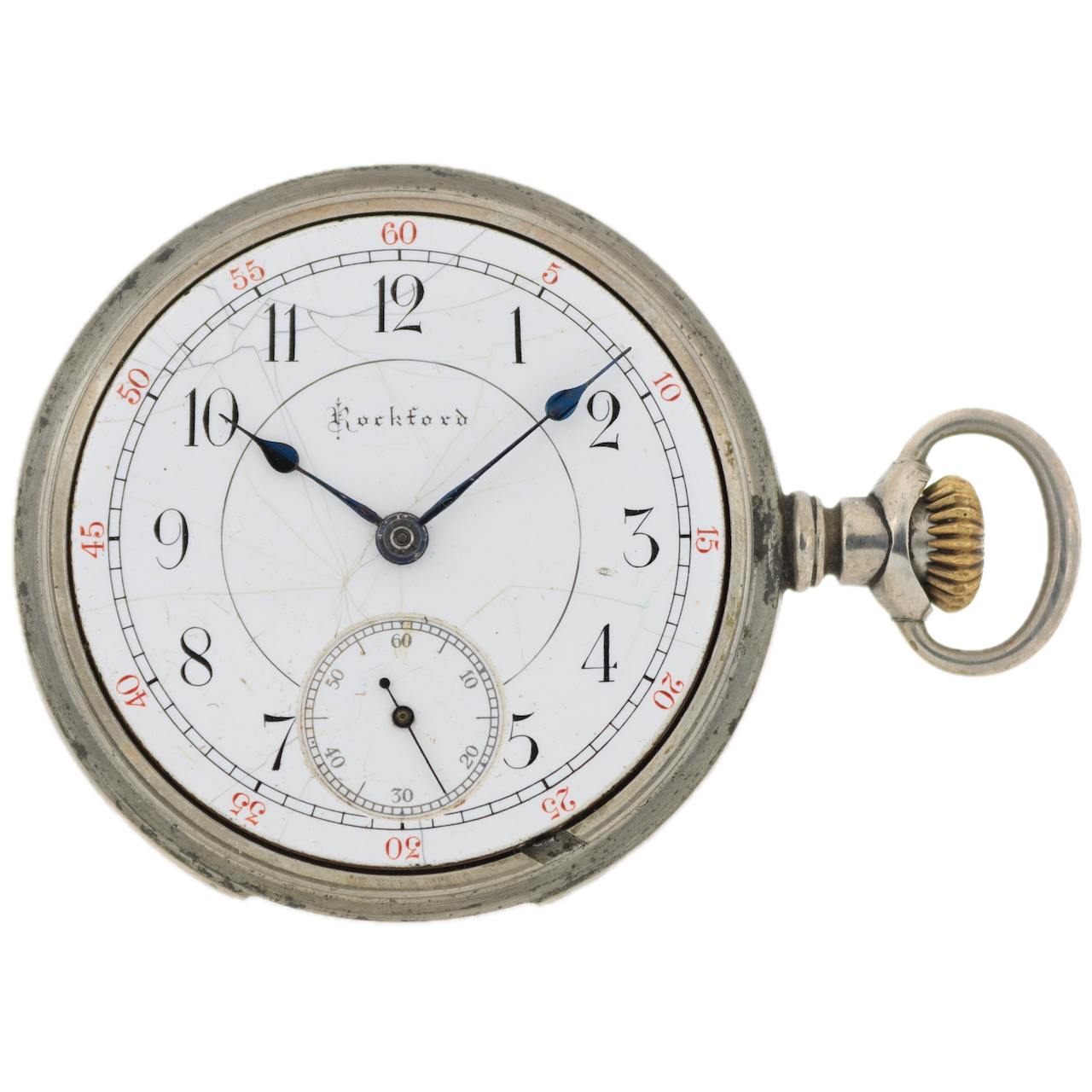 Antique 18S Rockford Two Tone 15J Hunter Config. Pocket Watch 83 Silveroid Runs