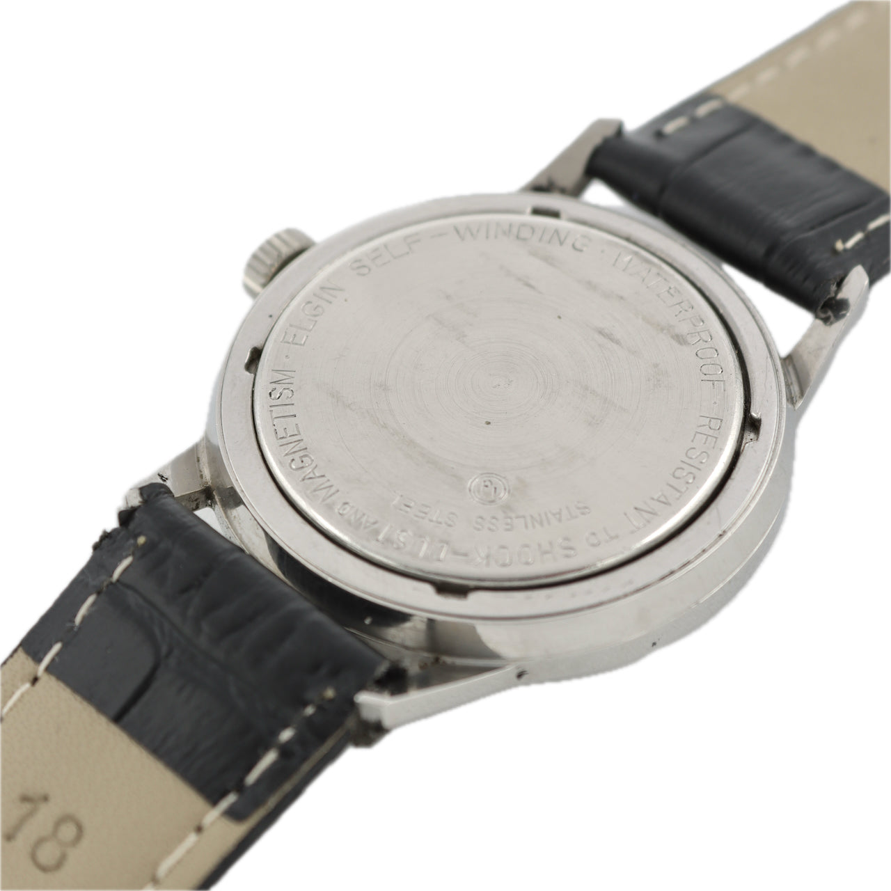 Vintage 33mm Elgin 2801 "25"A Men's Mechanical Wristwatch Steel Incomplete