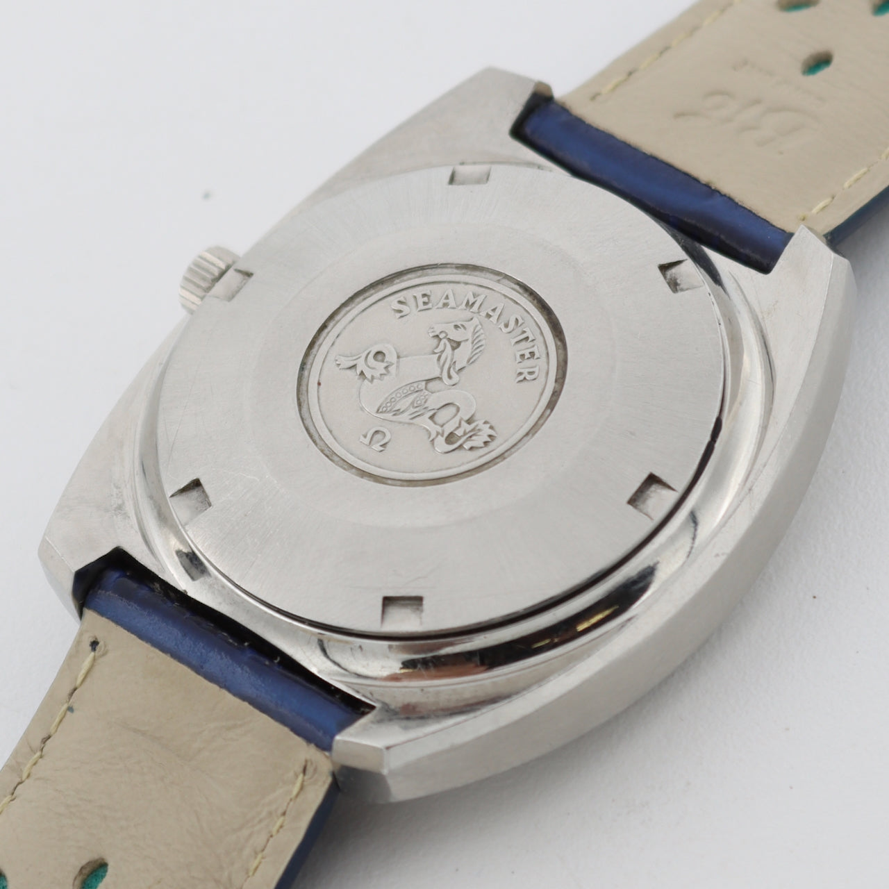 Vintage Omega 166.111 Seamaster Men's Automatic Wristwatch Steel Spanish Day