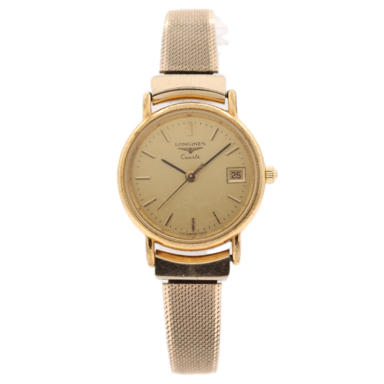 Vintage 23.5mm Longines Presence Ladies Quartz Wristwatch L152.4 Gold Plated