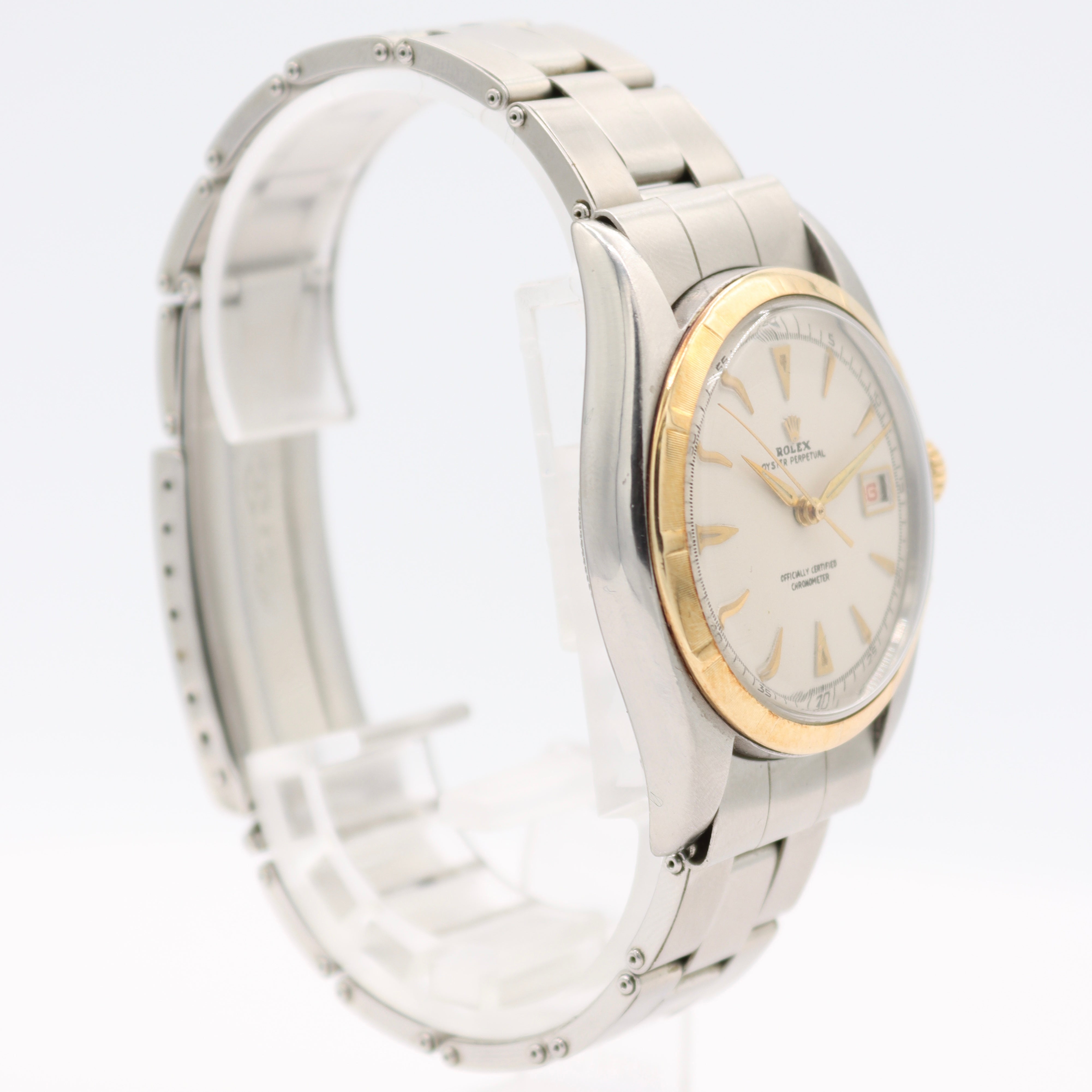 Vintage 36mm 1953 Rolex Datejust 6155 Men's Automatic Wristwatch Steel&Gold Rare