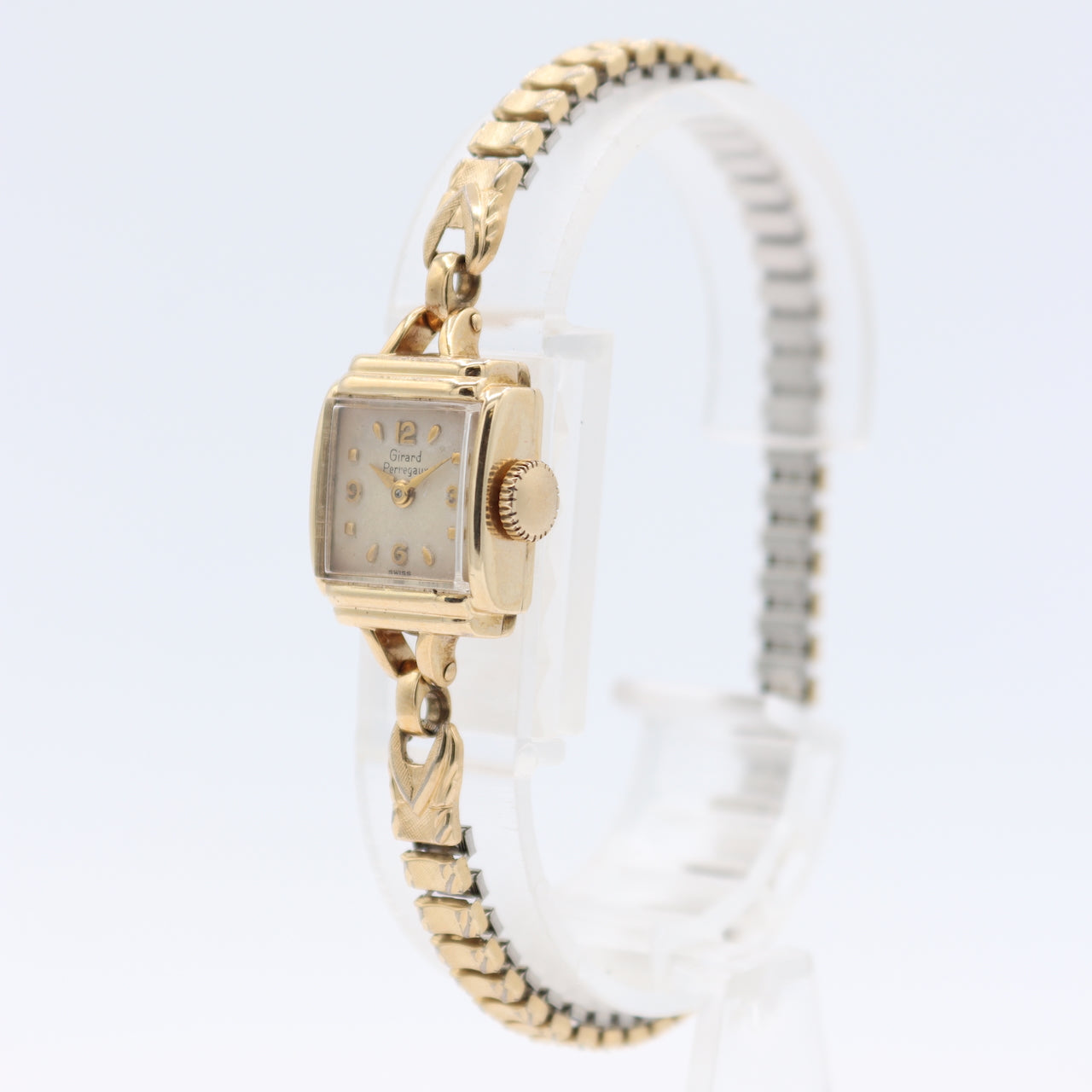 Vintage Girard Perregaux Cocktail Ladies Mechanical Wristwatch Swiss 14k GF