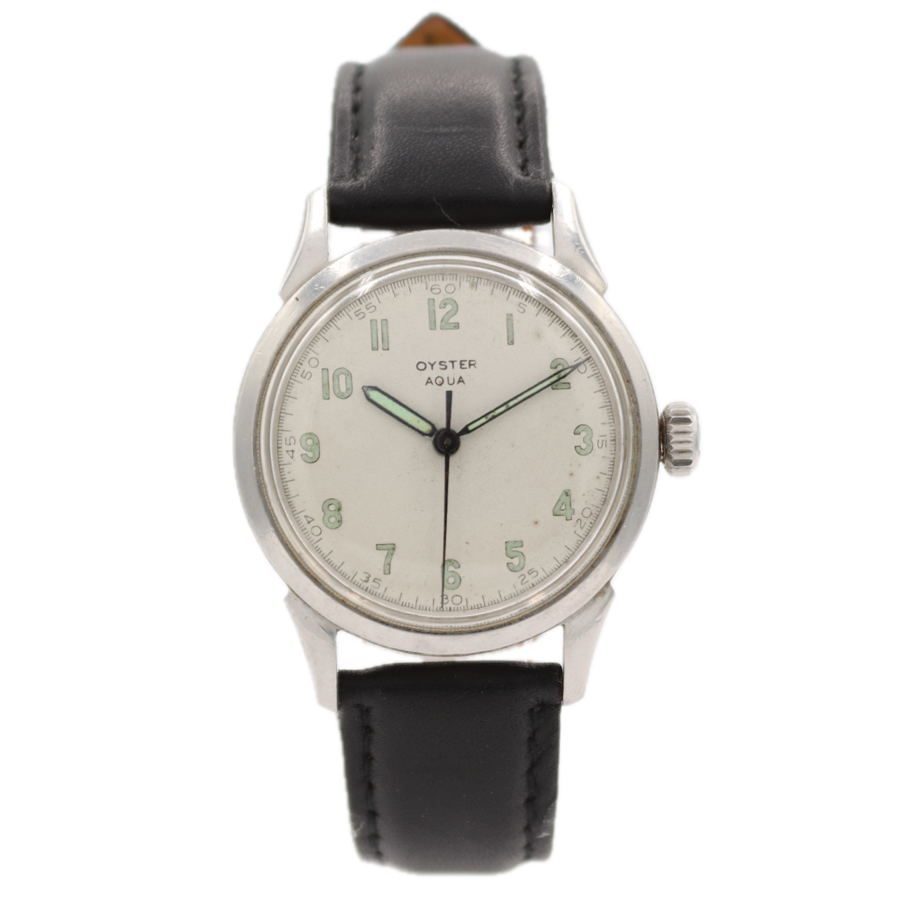 Vintage 34mm Tudor 4540 Oyster Aqua 17j Men's Mechanical Wristwatch Swiss