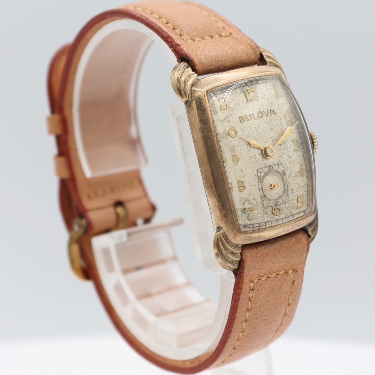 Vintage Bulova Senator Men's Mechanical Wristwatch 8AH 10k Rolled Gold Plated