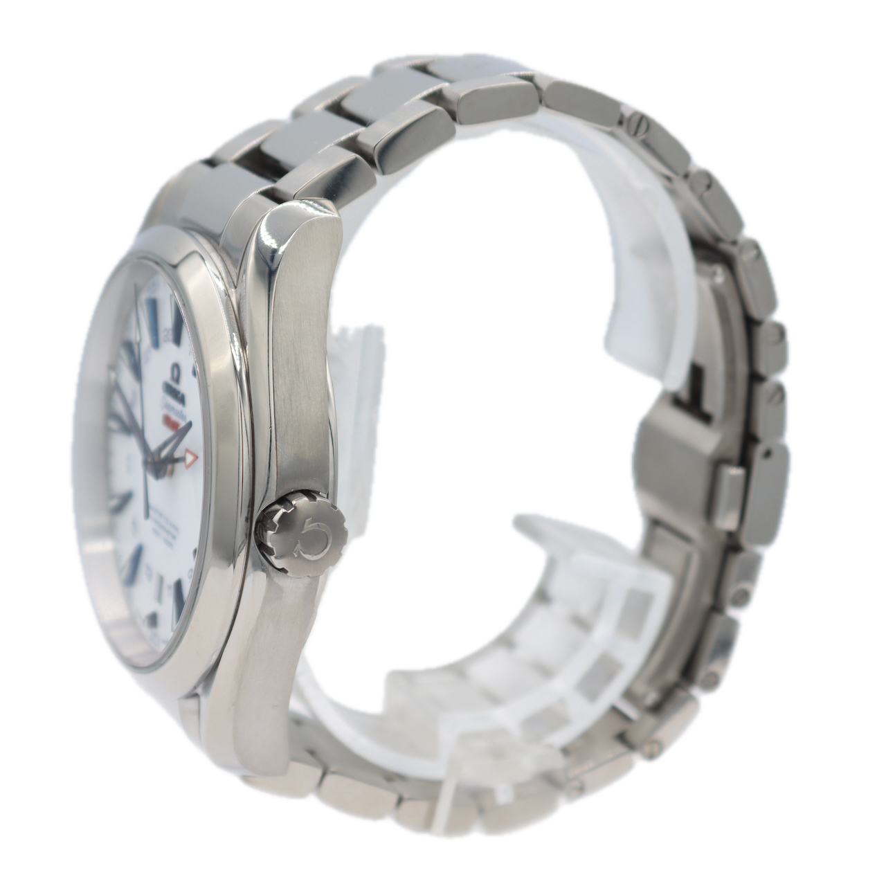 Omega Aqua Terra GMT Men's Automatic Wristwatch Swiss Made Titanium w/Box