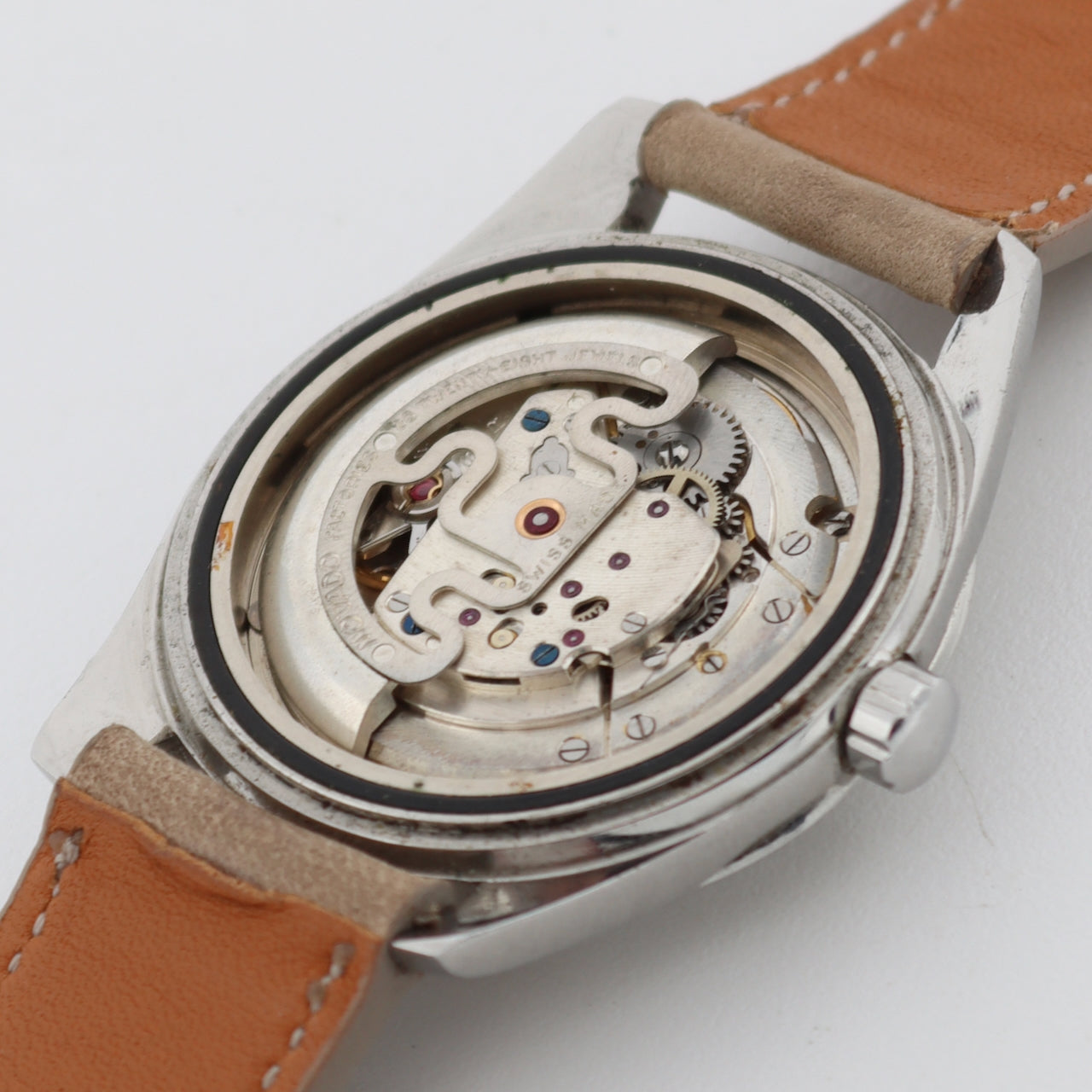 Vintage Movado J15292 Kingmatic Men's Automatic Wristwatch 538 Steel Click-Date