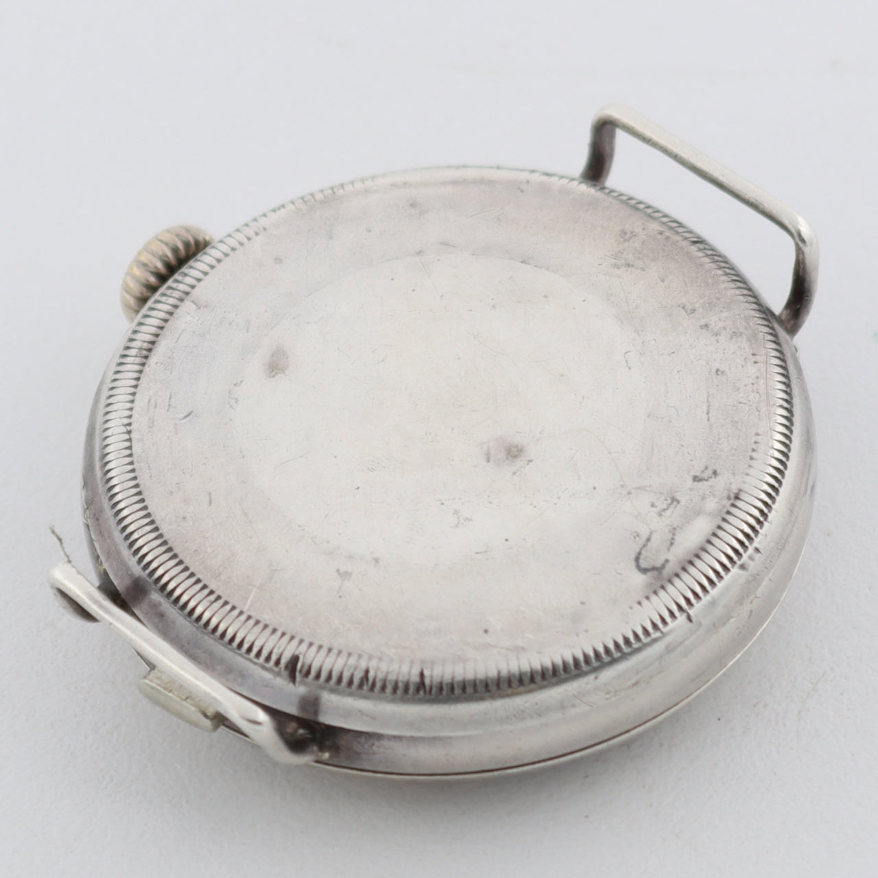 Antique 35mm Post WW1 Military Men's Mechanical Wristwatch Sterling Silver
