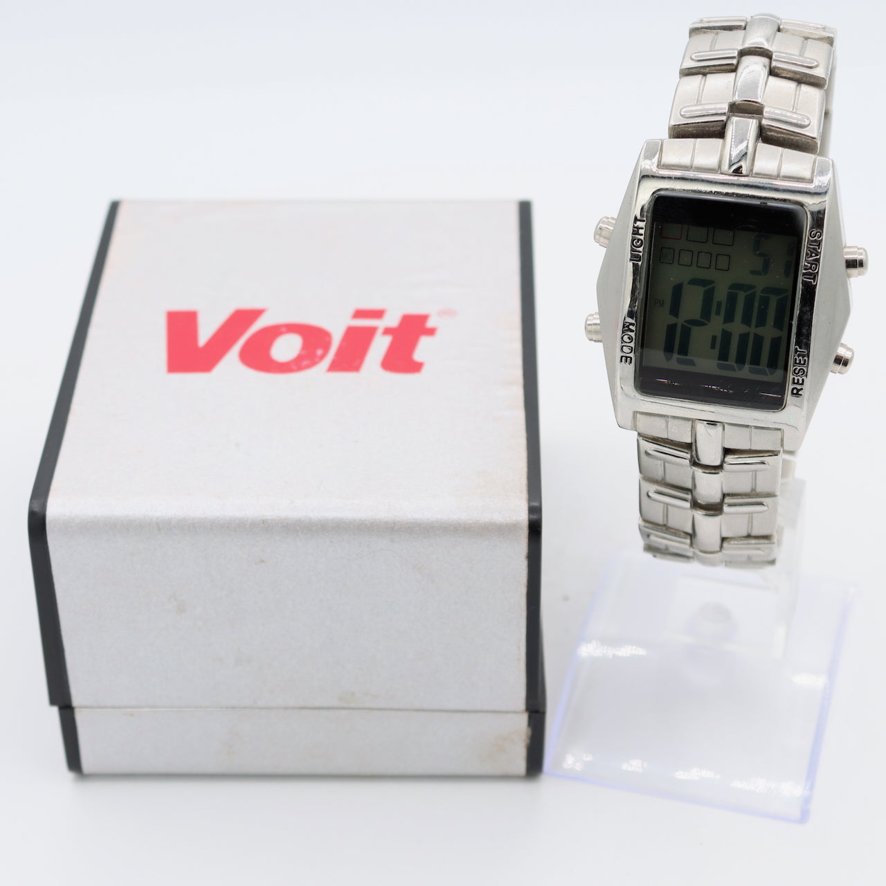 Vintage Voit 9284 Digital Sports Men's Digital LED Wristwatch Steel With Box
