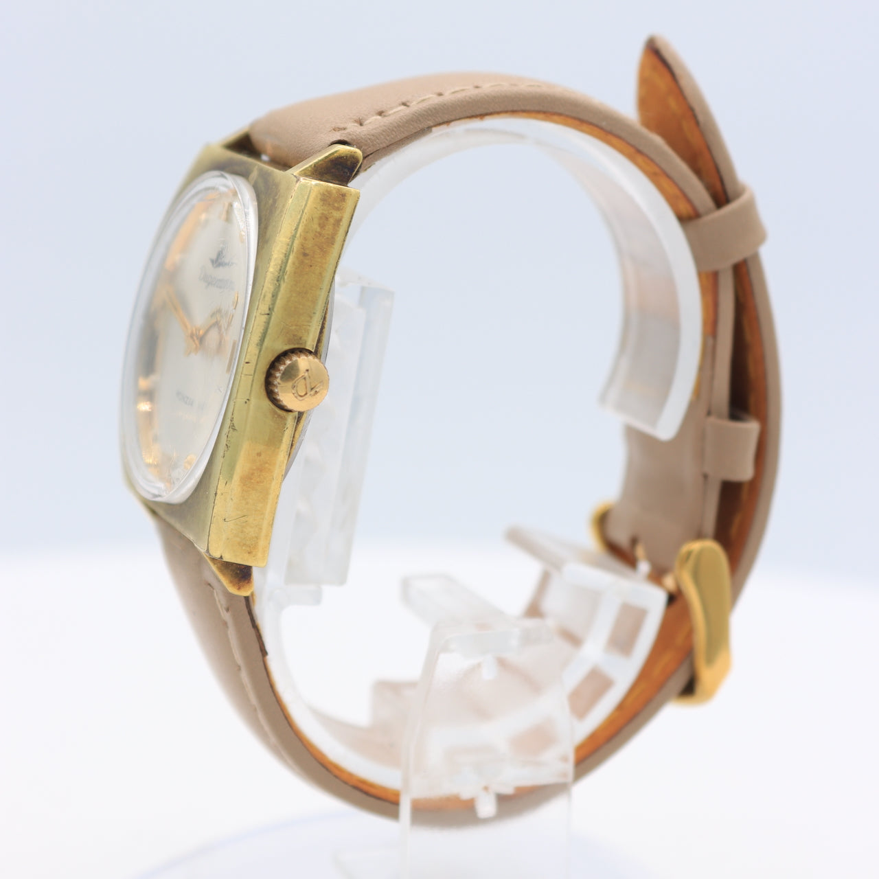 Vintage Dugena 2408 Monza Sunburst Men's Mechanical Wristwatch 986 Gold Tone