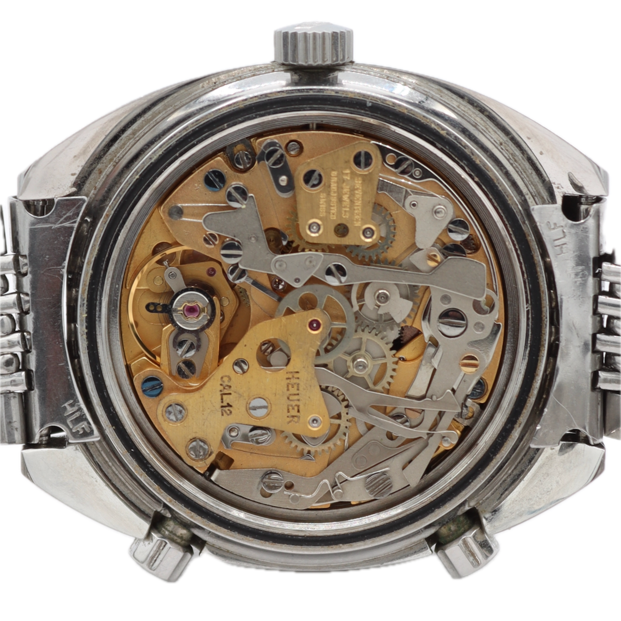 Vintage Heuer 11630 Autavia "Orange Boy" Silver Men's Wristwatch Calibre 12