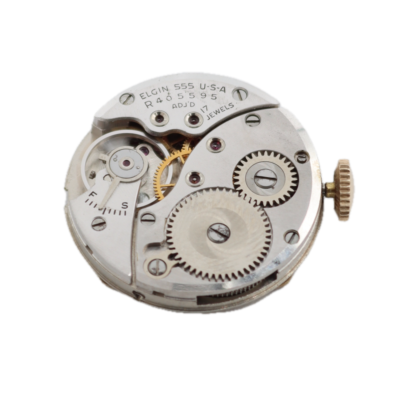 Vintage Elgin 5727 DeLuxe 17 Jewel Men's Mechanical Wristwatch 555 USA 10k GF