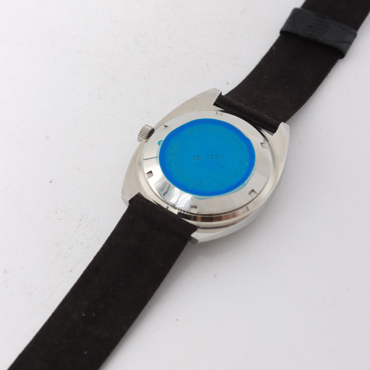 Vintage Jaquet-Droz JD 1366 Blue Sunburst Men's Automatic Wristwatch ETA 2783