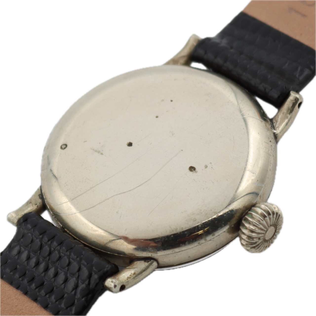 Vintage 1916 Elgin Pershing Trench 7 Jewel Men's Mechanical Wristwatch Nickel
