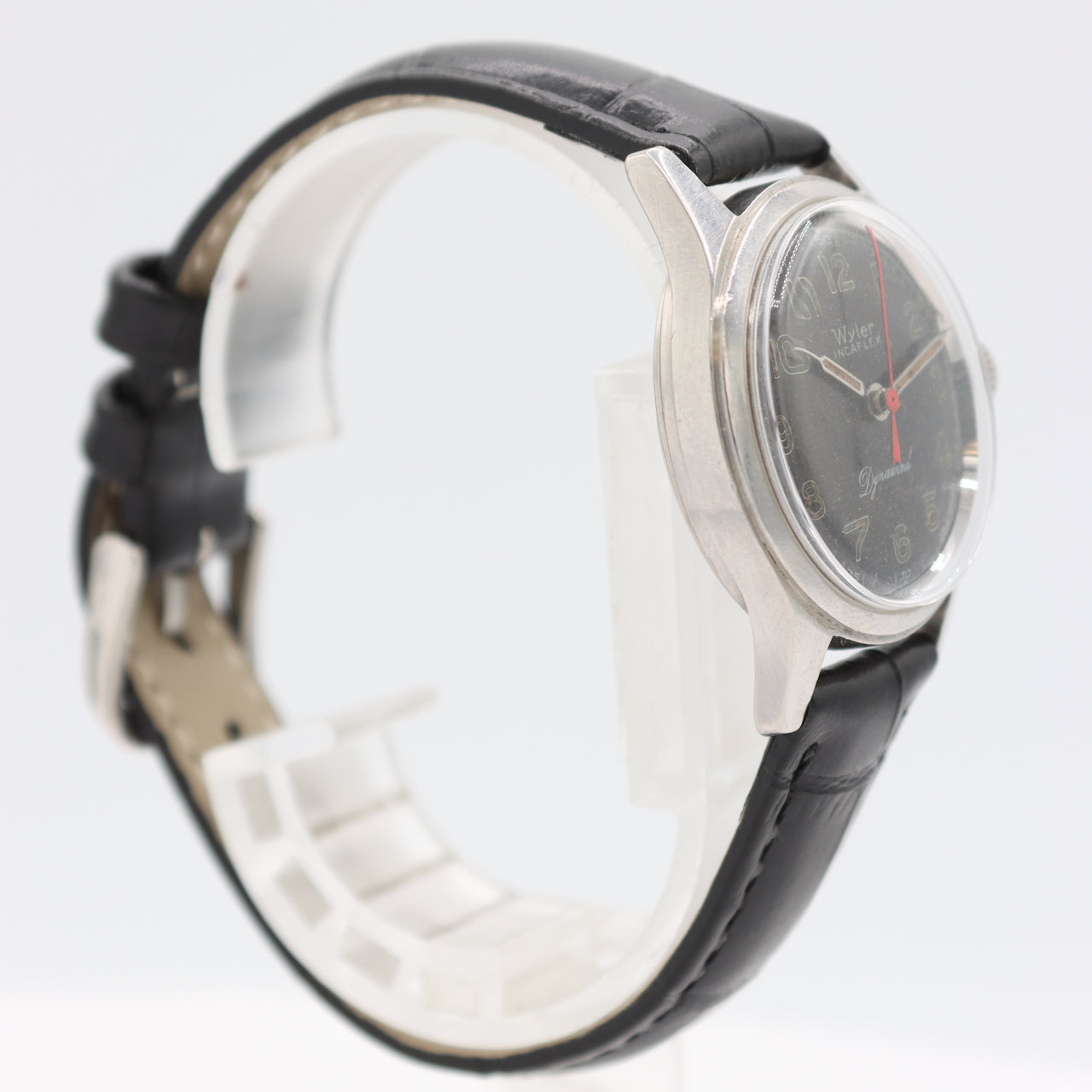 Vintage 30mm Wyler Incaflex Dynawind Men's Mechanical Wristwatch Steel