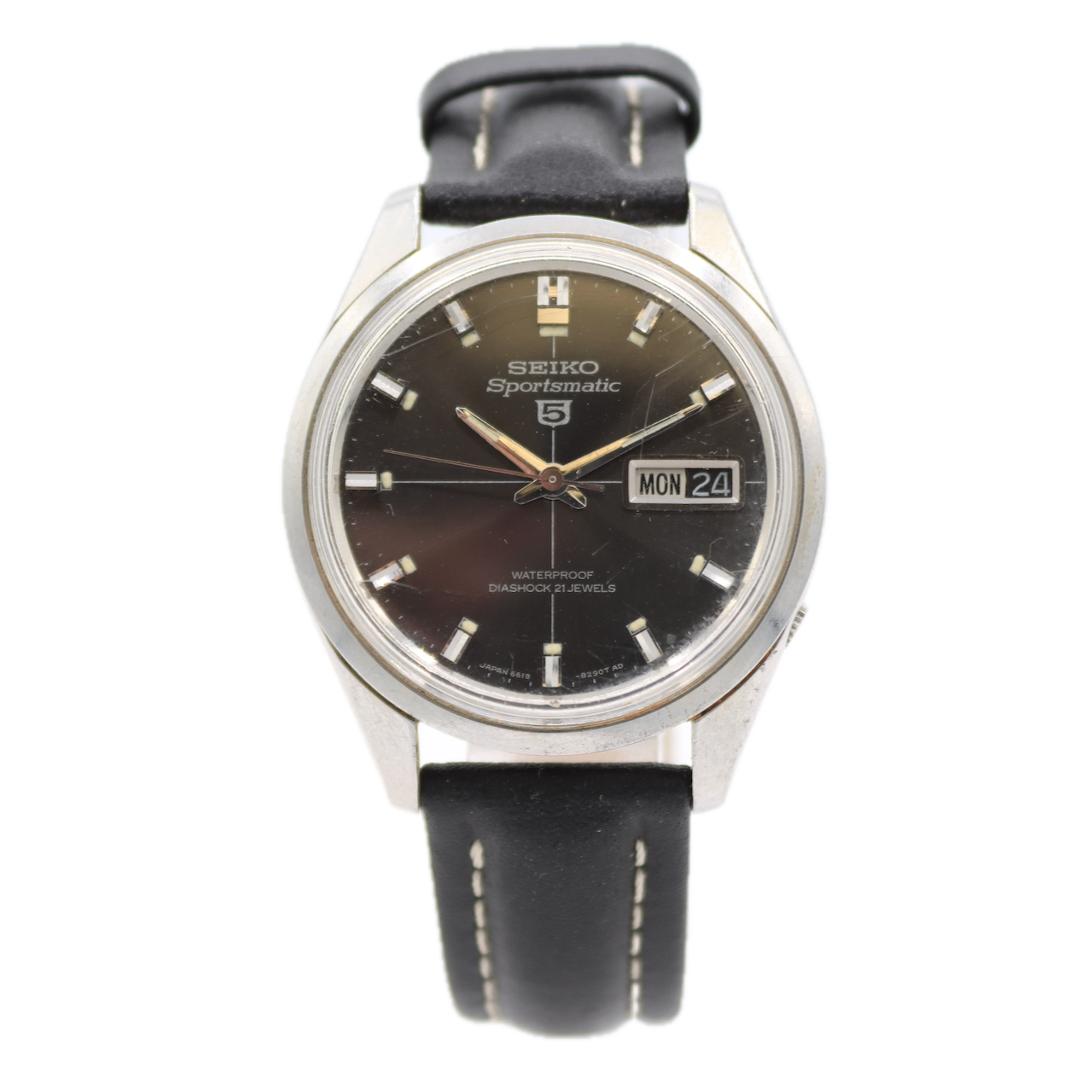 Vintage 36mm Seiko 6619-8110 Sportsmatic 5 Men's Automatic Wristwatch Steel