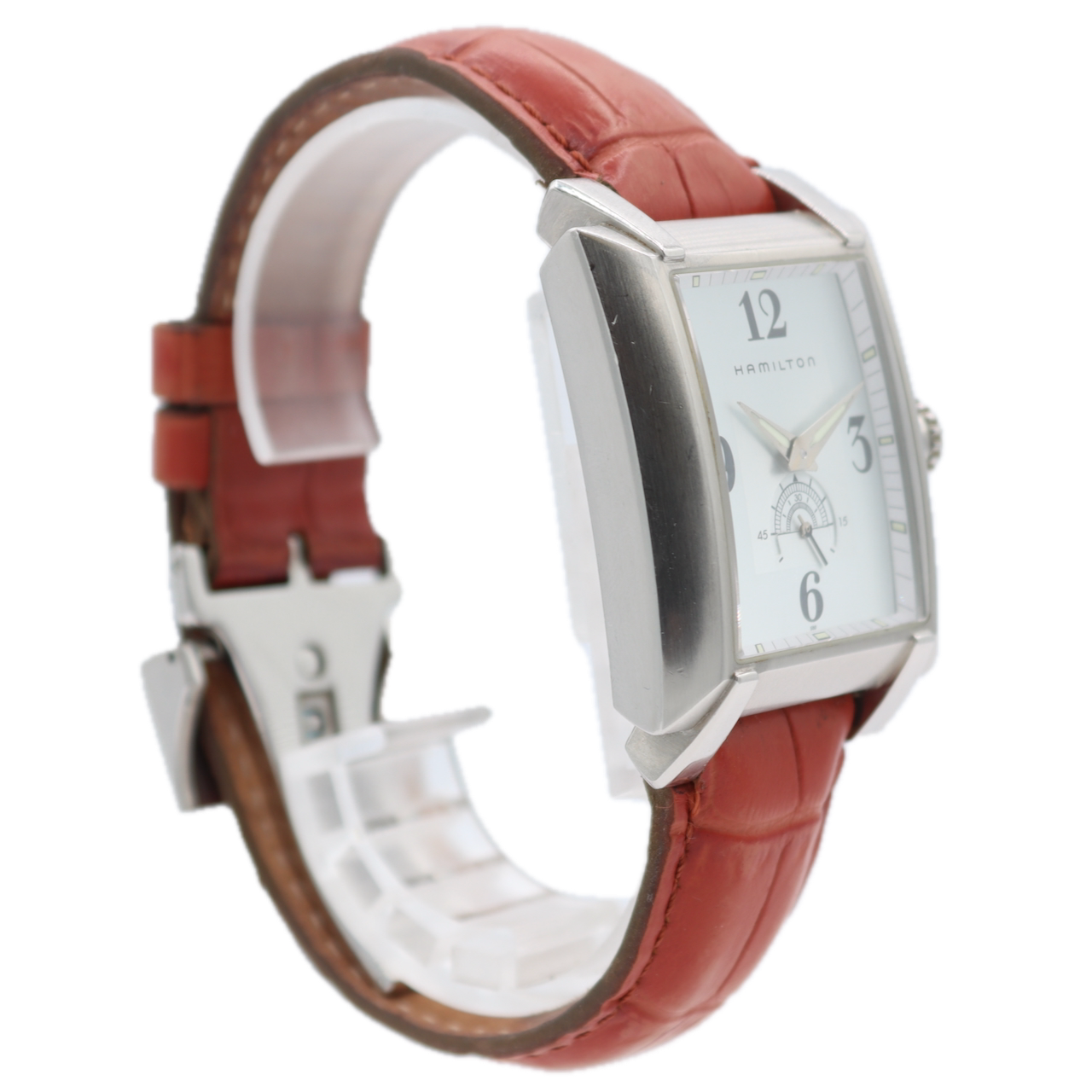35mm Hamilton H304110 Trent Men's Quartz Wristwatch ETA 902.501 Swiss S.Steel