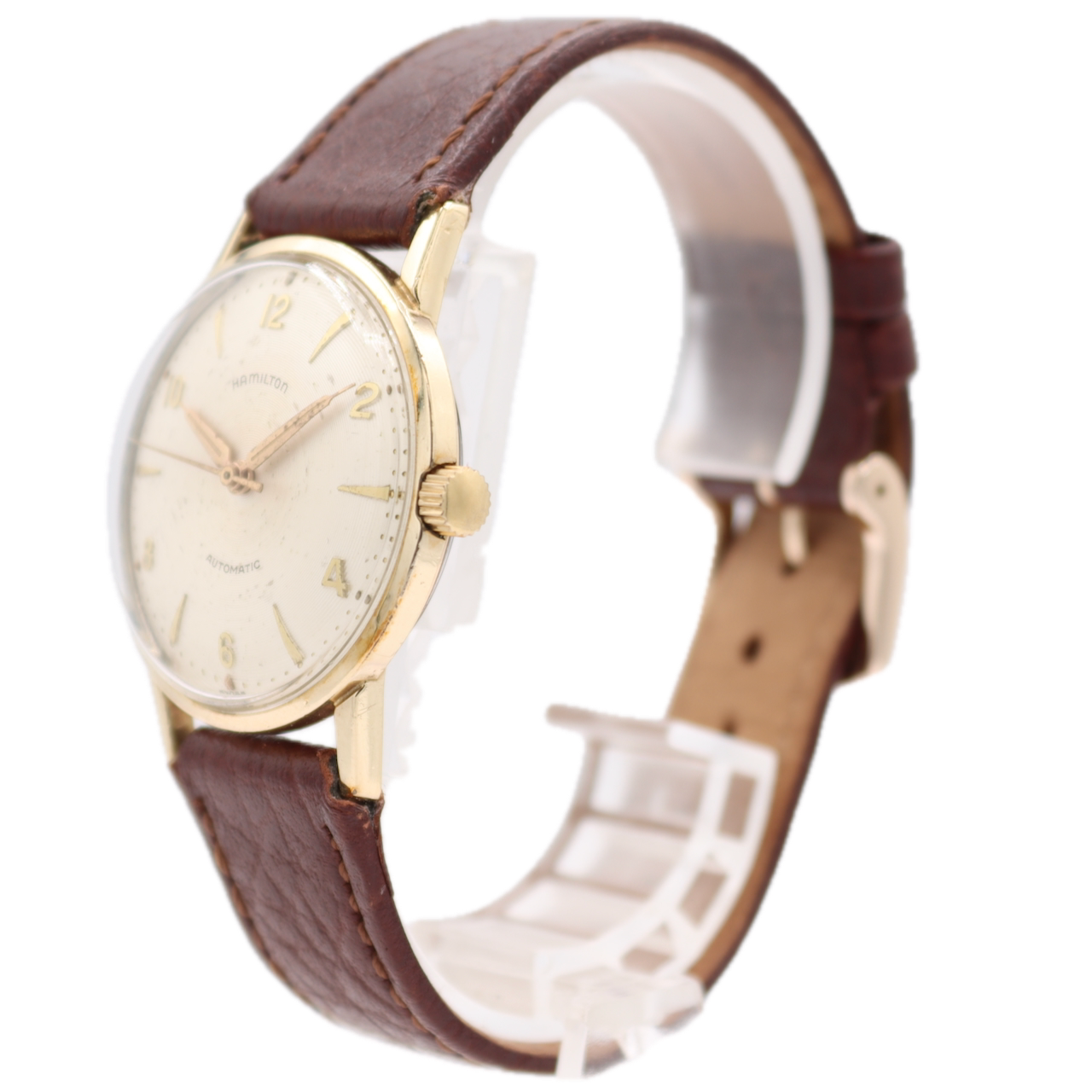 33mm 1959 Hamilton Accumatic VI Men's Automatic Wristwatch 672 Swiss 10k RGP