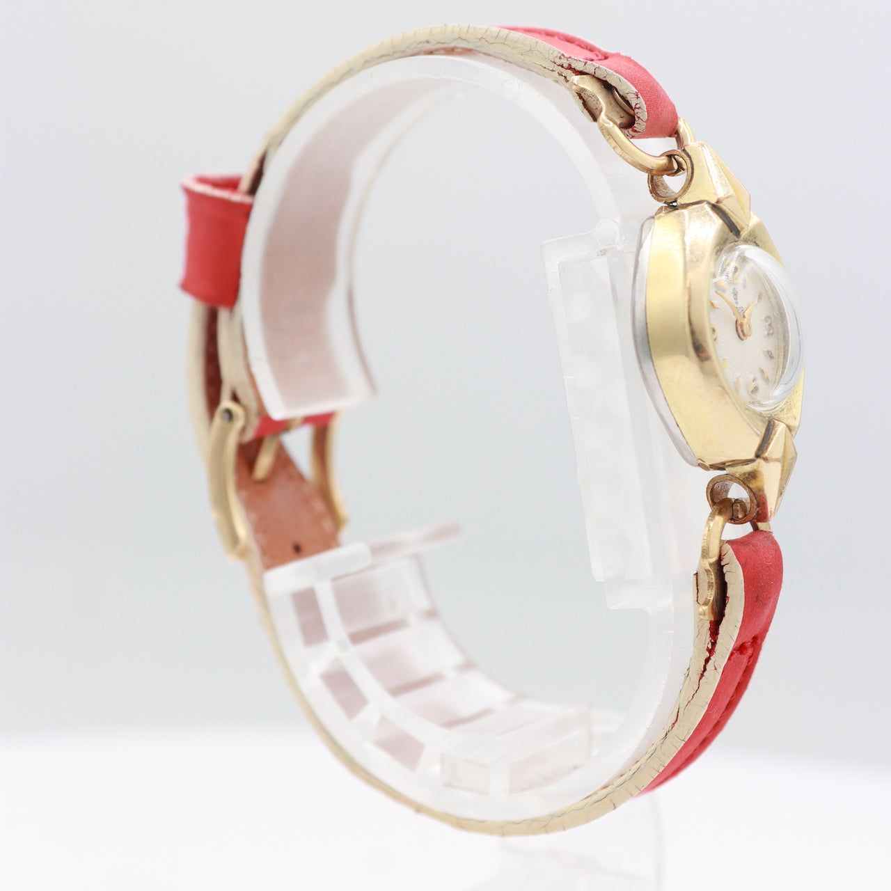 Vintage Tudor Honey Comb Dial Ladies Mechanical Wristwatch 374 Swiss Gold Plated