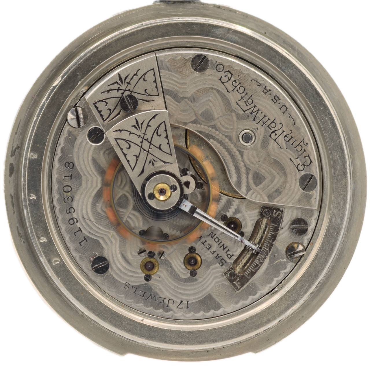 Antique 18 Size Elgin 17 Jewel Mechanical Pocket Watch 336 Silverode USA