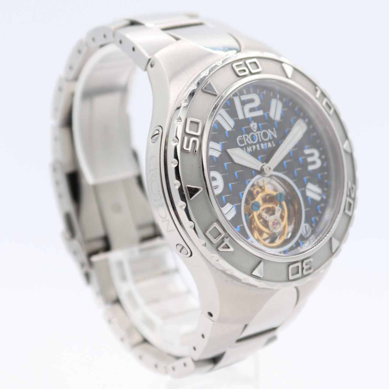 Croton CN307423 Imperial Tourbillion Men's Automatic Wristwatch USA Steel