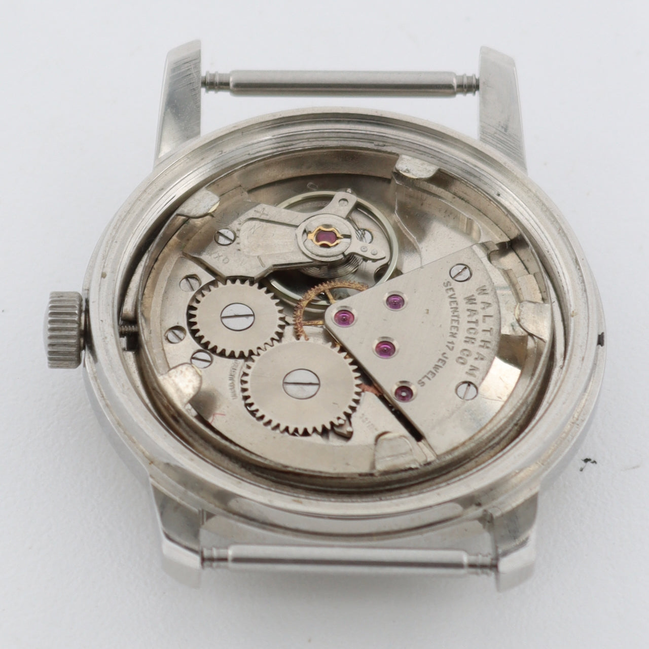 Vintage 33.5mm Waltham Permaforce Flying Eagle Men's Mechanical Wristwatch Steel