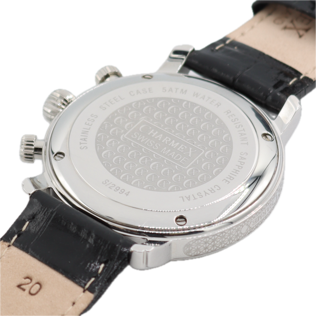 41mm Charmex S/2994 Monaco 1766 Men's Quartz Wristwatch 5040.B Swiss Steel