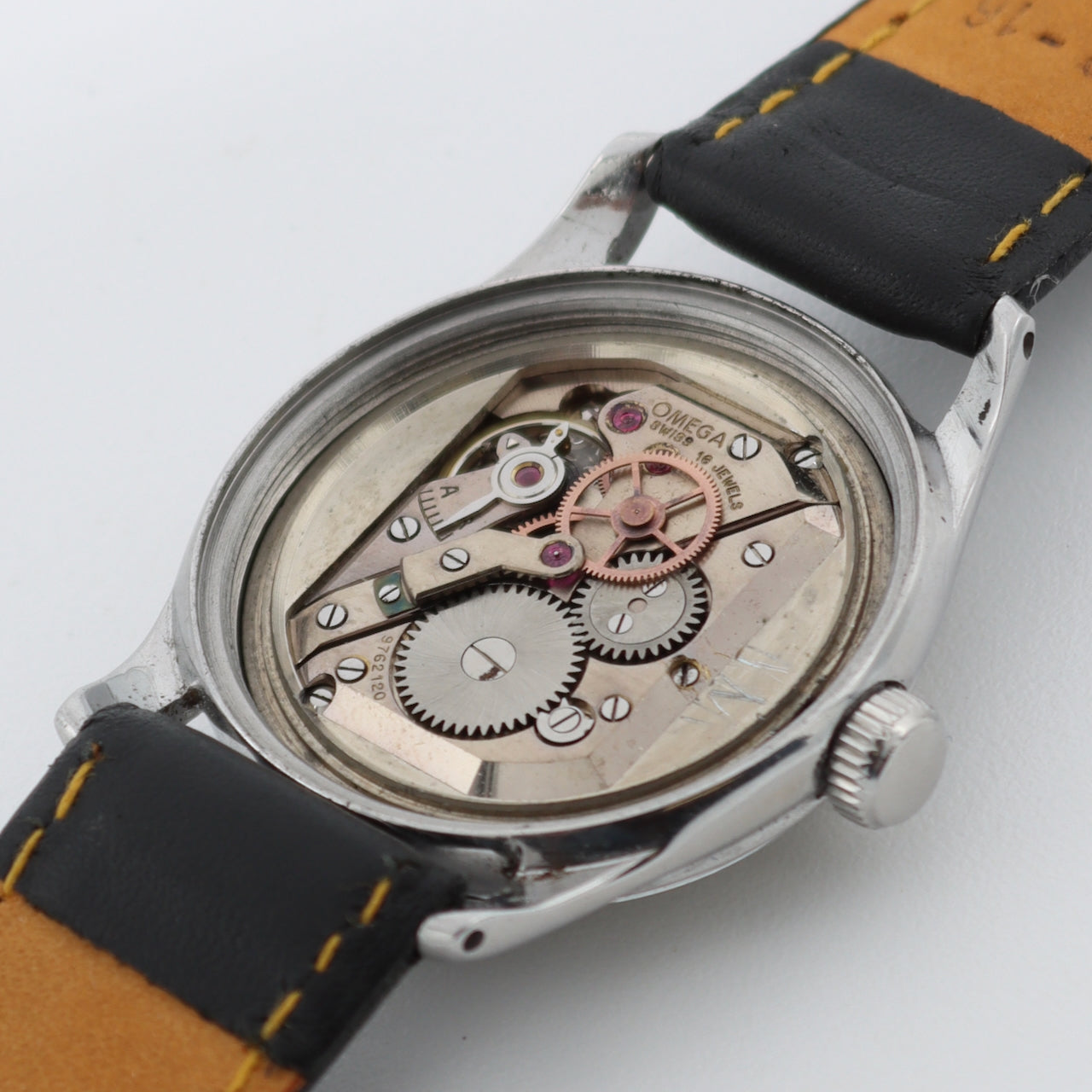 Vintage 1942 Omega 2328 Military WW2 Era Men's Mechanical Wristwatch Steel