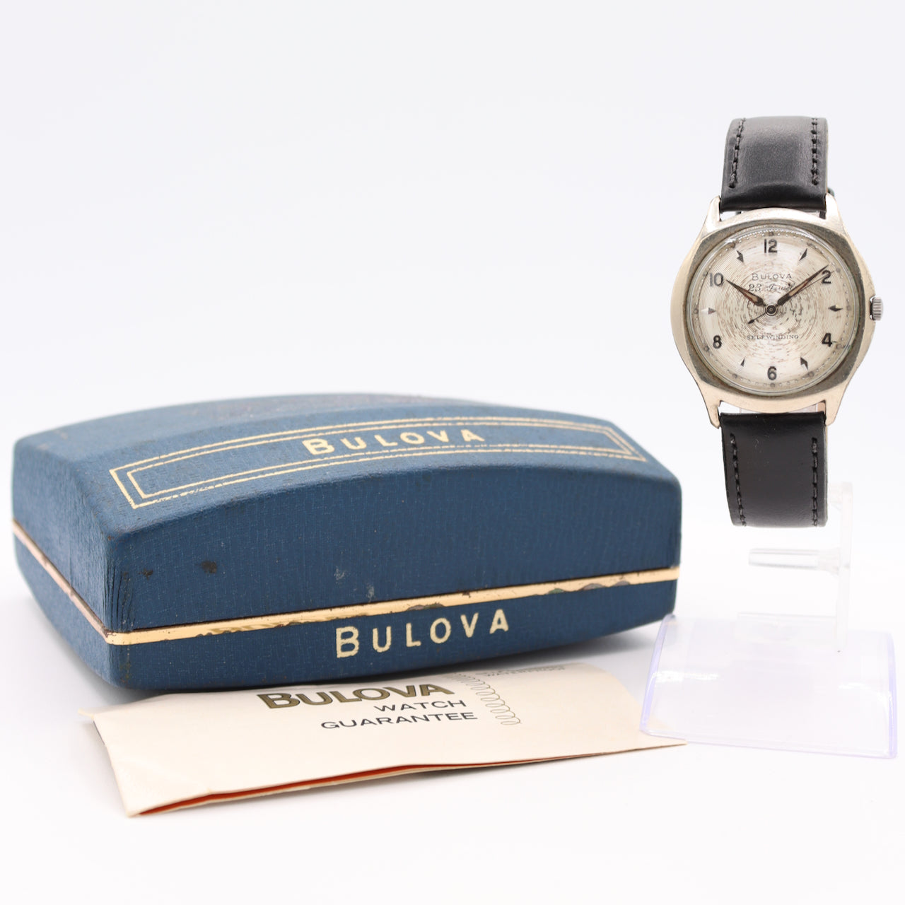 Vintage 35mm 1960 Bulova Men's Automatic Wristwatch 10BZAC USA 10k RGP W/ Box